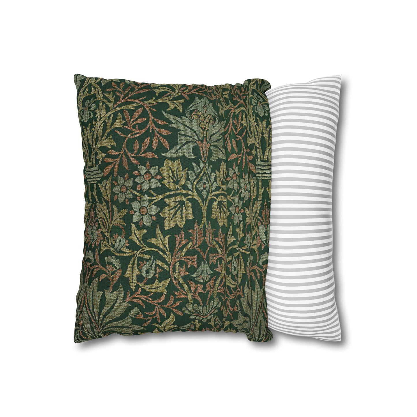 Flower Garden Printed Square Pillow Cover (no insert) - Multiple Sizes (14"x14", 16"x16", 18"x18", 20"x20"), Includes zipper closure