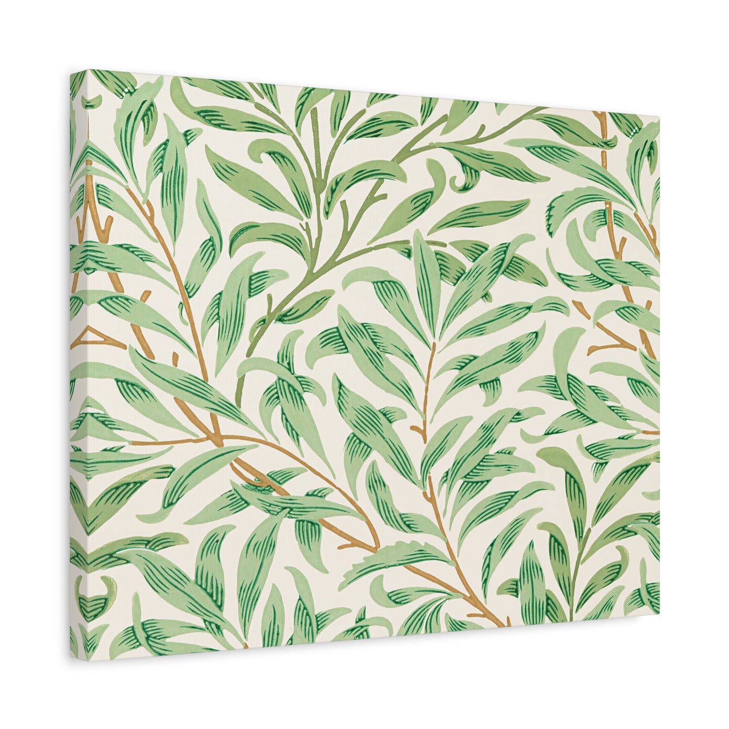 Willow Boughs Canvas Art Print - Multiple Sizing Options - Botanical Wall Art, Leafy Decor, Nature-Inspired Canvas, Modern Home Decor, Gift for Nature Lovers, Housewarming Gift