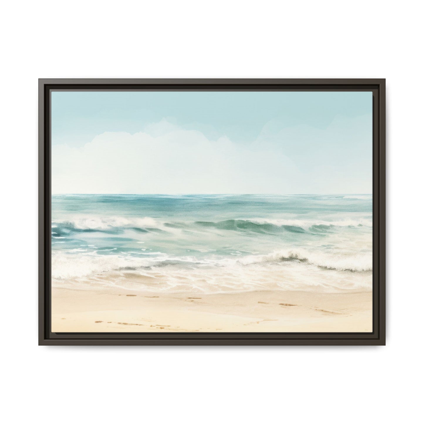 Ocean Breeze Framed Matte Canvas Art - Multiple Frame Color & Size Options
