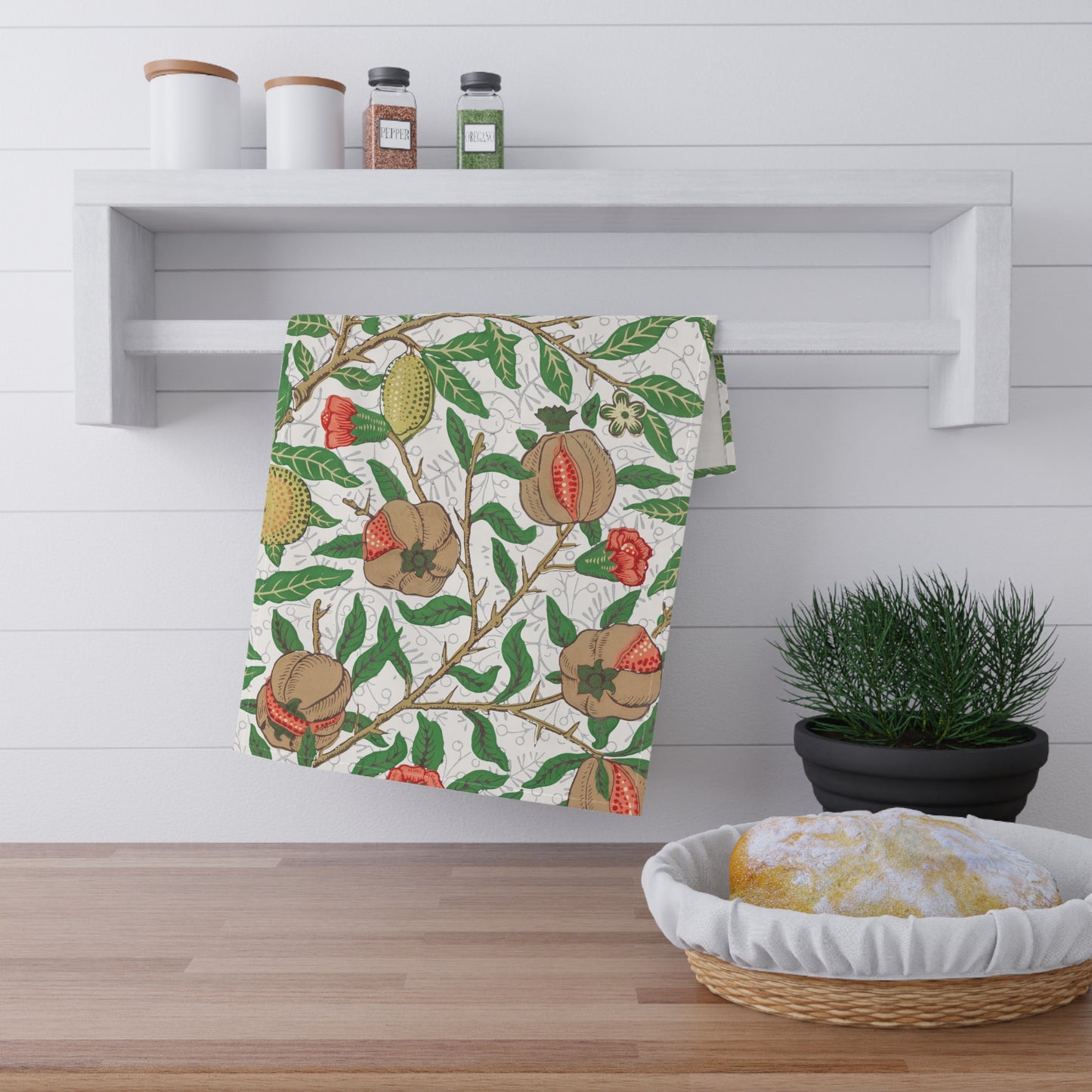 Lemon Verbena Printed Tea Towels - 100% Cotton Twill, 18" x 30"