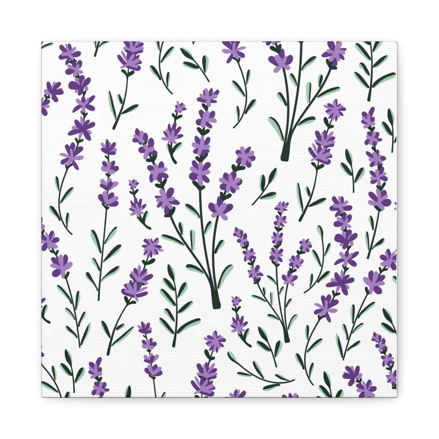 Lavender White Canvas Art Print - Multiple Sizing Options - Lavender Floral Canvas Wall Art, Lavender Home Decor, Gift for Her, Nature-Inspired Art