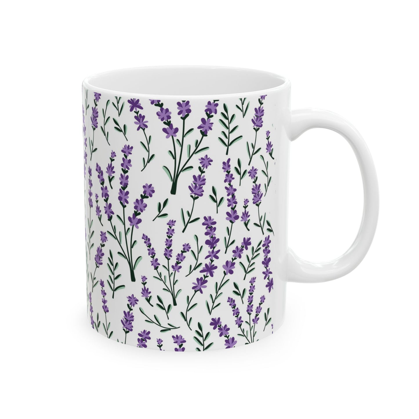 Lavender Ceramic Mug - 11 oz. & 15 oz. options