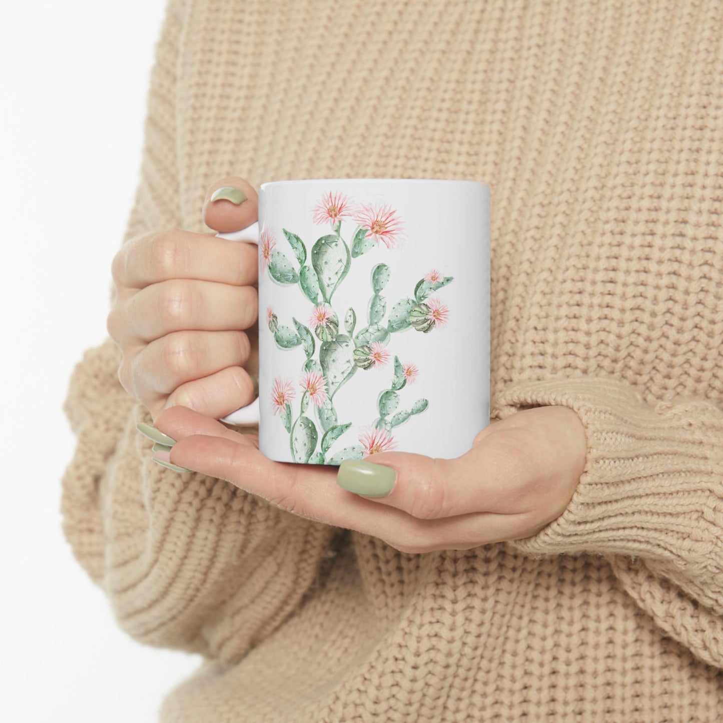 Cactus Flower Ceramic Mug - 11 oz. & 15 oz. options