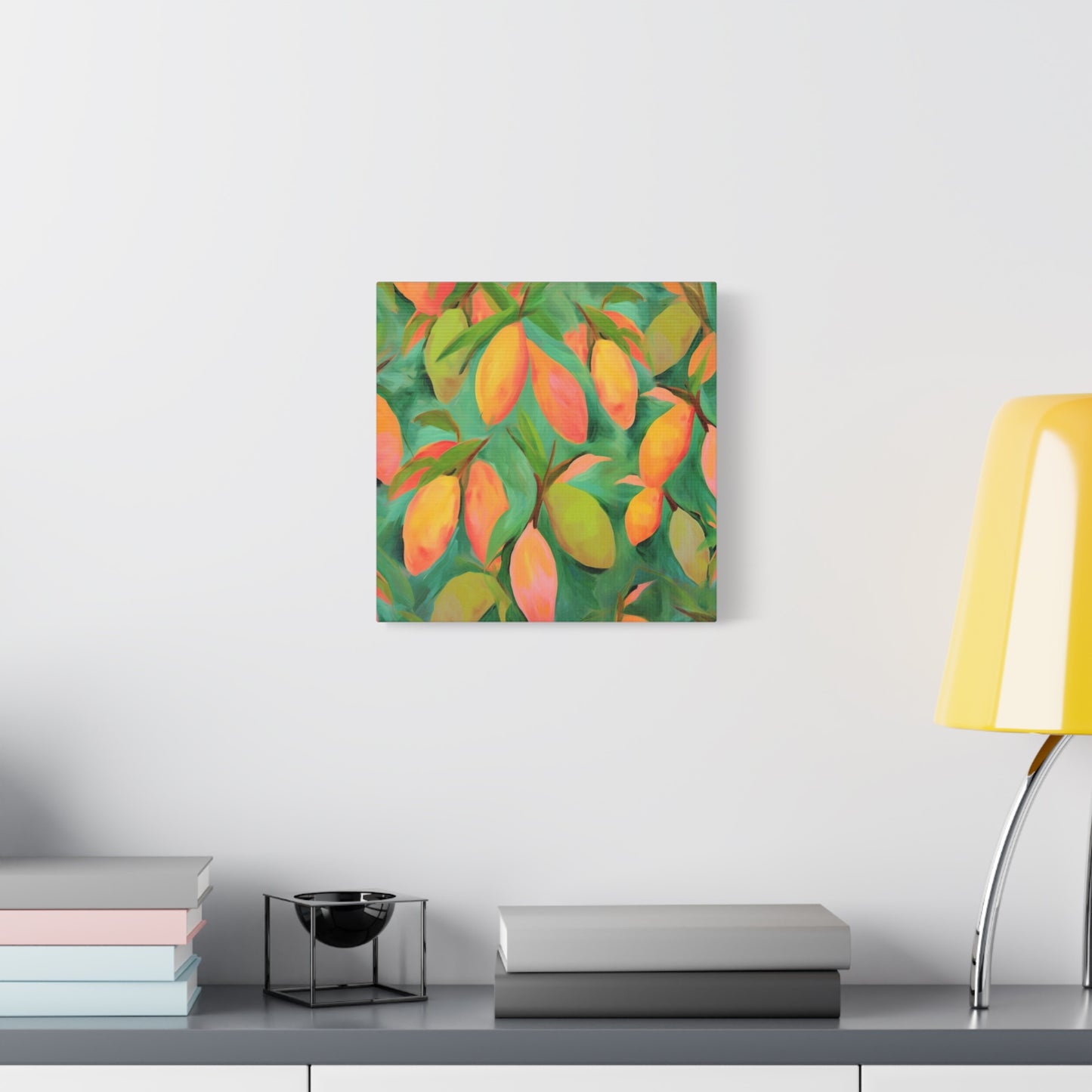 Mangoes Canvas Art Print - Multiple Sizing Options - Vibrant Mango Canvas Wall Art Print, Colorful Wall Decor, Perfect for Gifts, Mango Lover's Decor