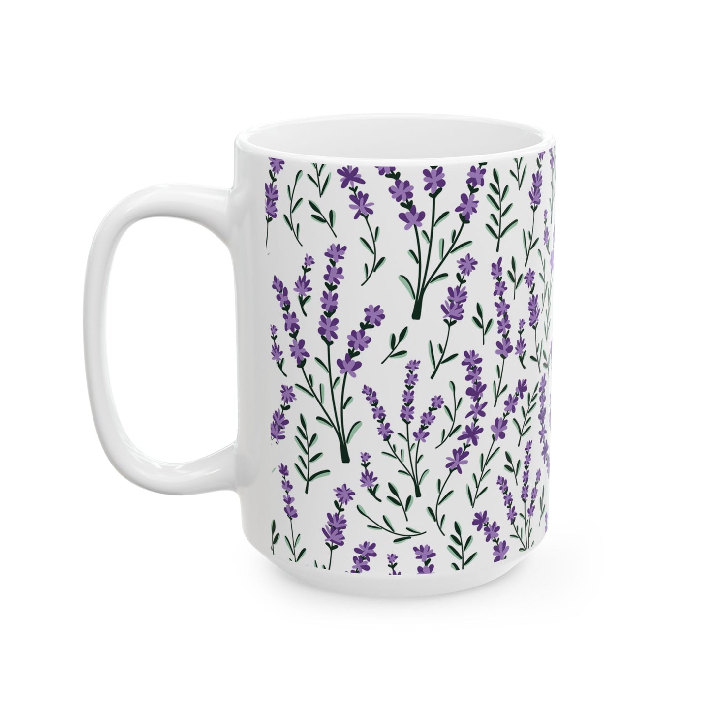 Lavender Ceramic Mug - 11 oz. & 15 oz. options