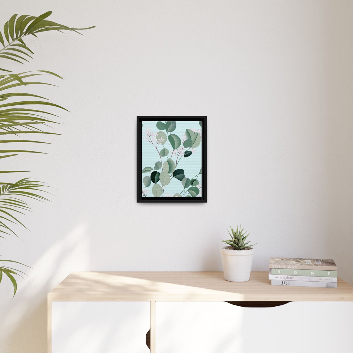 Spa Day Framed Matte Canvas Art - Multiple Frame Colors & Size Options