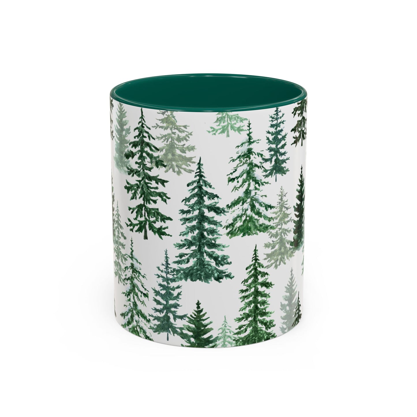 Fraser Fir Mug, 11 oz. & 15 oz. size options, Black or Green options - Christmas Mugs, Winter Coffee Mug, Christmas Coffee Cup Gift