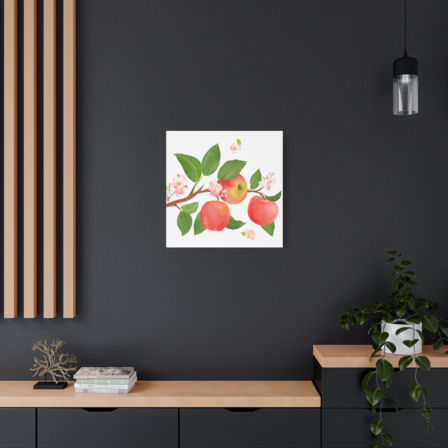 Apple Harvest Canvas Art Print - Multiple Sizing Options- Apple Blossom Canvas Art Print | Floral Wall Decor, Home Decoration, Gift for Nature Lovers, Spring Art