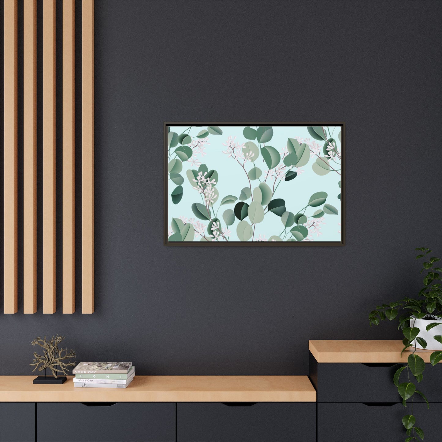 Spa Day Framed Matte Canvas Art - Multiple Frame Colors & Size Options