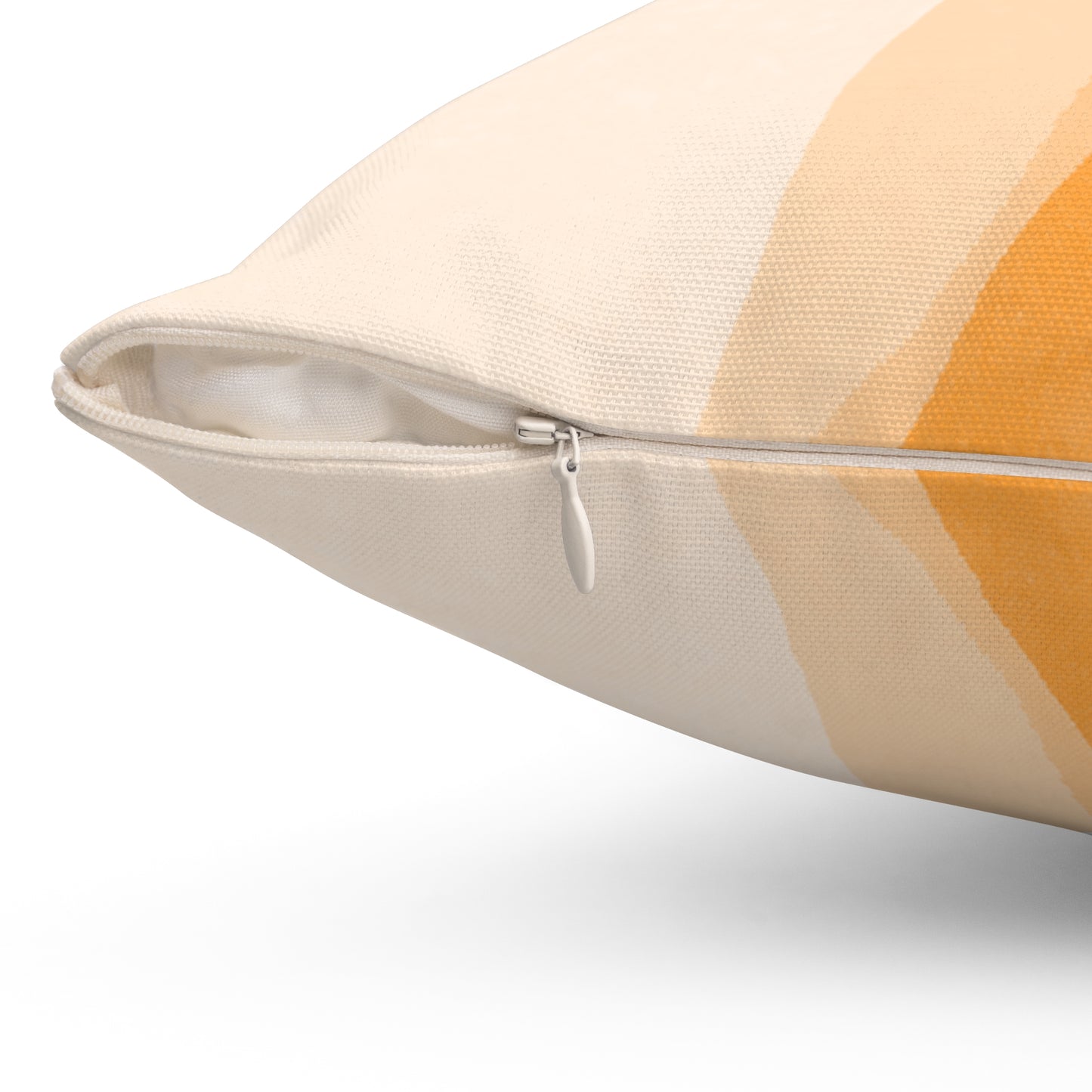 Orange Creamsicle Printed Square Pillow Cover with Insert - Multiple Sizes (14"x14", 16"x16", 18"x18", 20"x20"), Includes insert and zipper closure