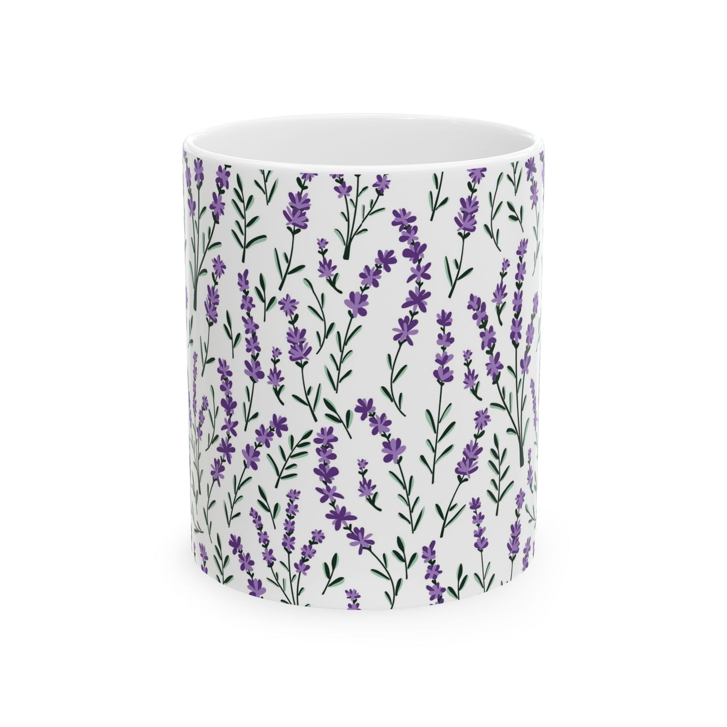 Lavender Ceramic Mug - 11 oz. & 15 oz. options