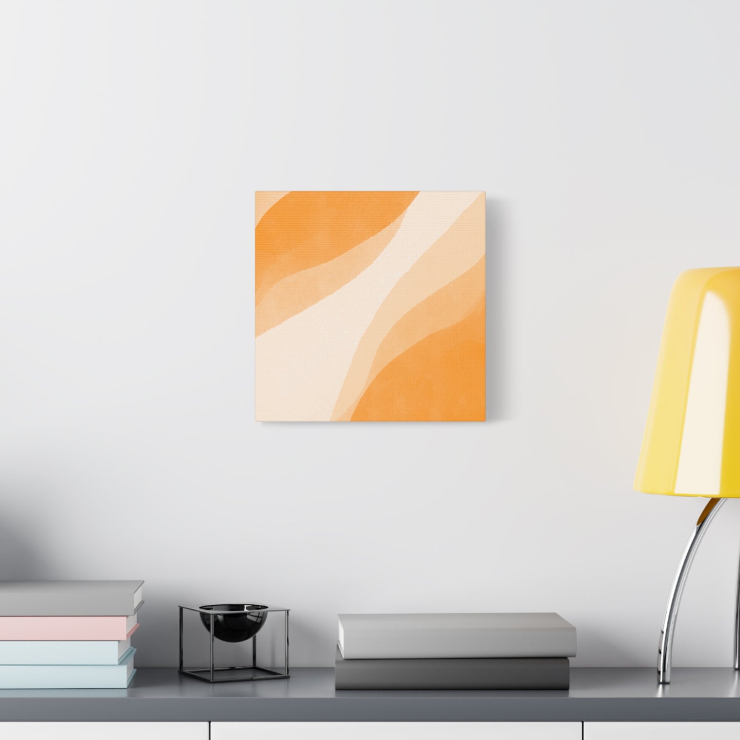 Orange Creamsicle Canvas Wall Art Print - Multiple Sizing Options - Modern Abstract Canvas Art Print for Home Decor, Orange Color Palette, Gift Idea for Art Lovers