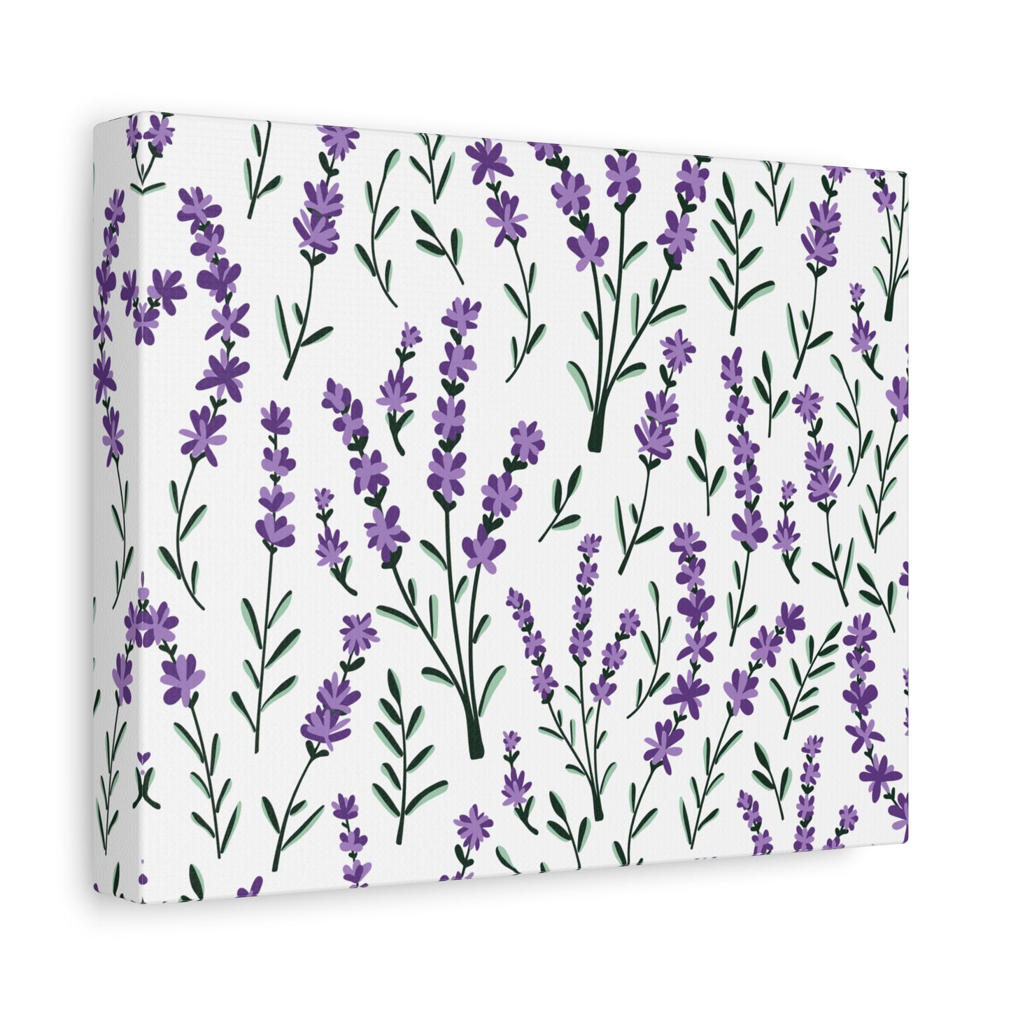Lavender White Canvas Art Print - Multiple Sizing Options - Lavender Floral Canvas Wall Art, Lavender Home Decor, Gift for Her, Nature-Inspired Art
