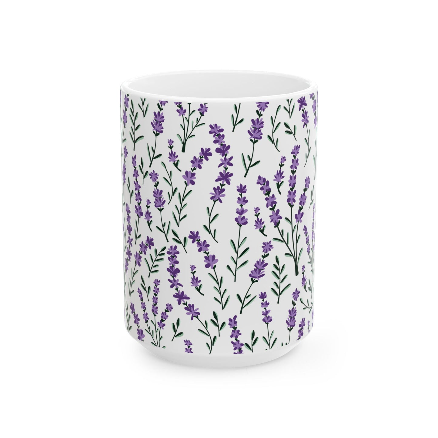 Lavender Ceramic Mug - 11 oz. & 15 oz. options