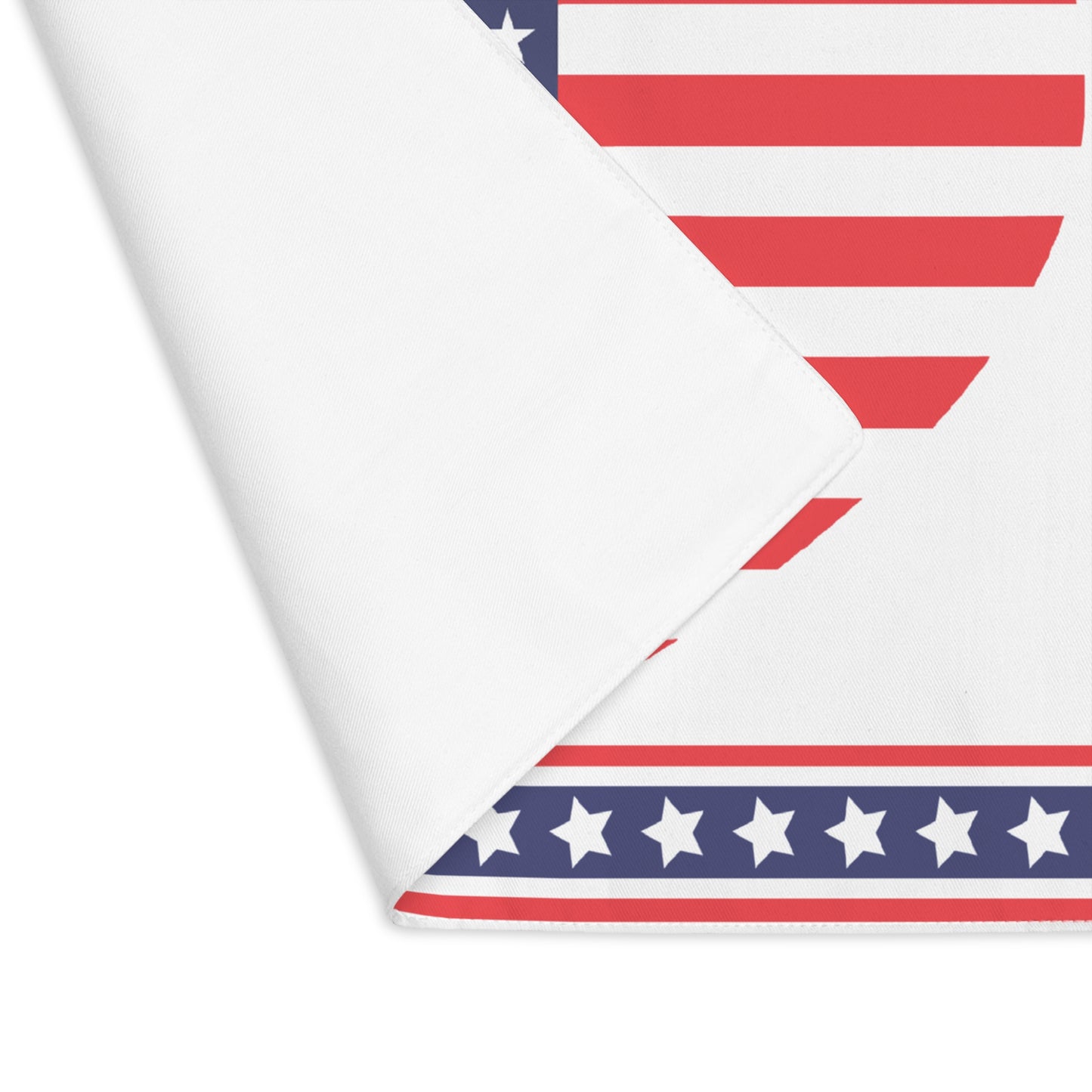 American Flag Heart Placemat - 18" × 14" Cotton Twill - Patriotic Heart Placemat, USA Love Table Decor, 4th of July Dining, Holiday Entertaining, American Flag Kitchen Decor, Heart Design Decor