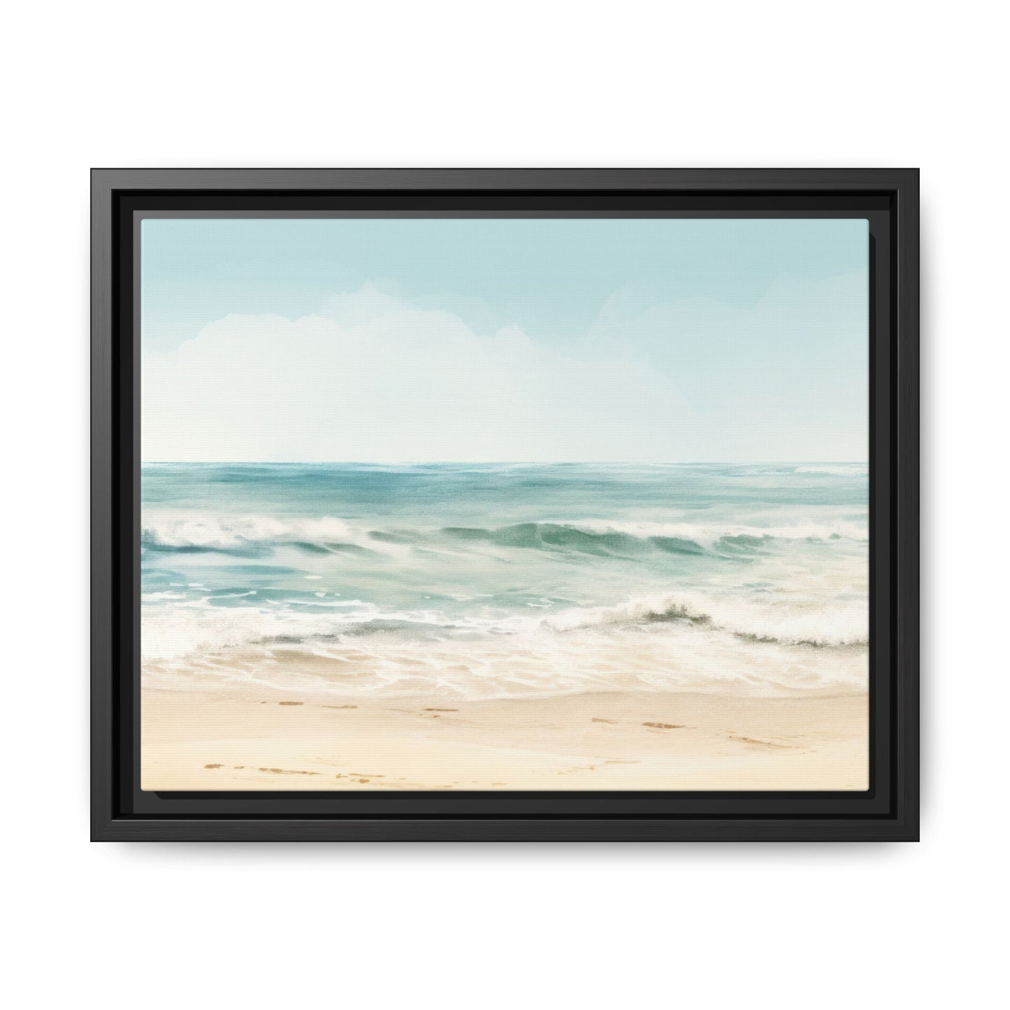 Ocean Breeze Framed Matte Canvas Art - Multiple Frame Color & Size Options