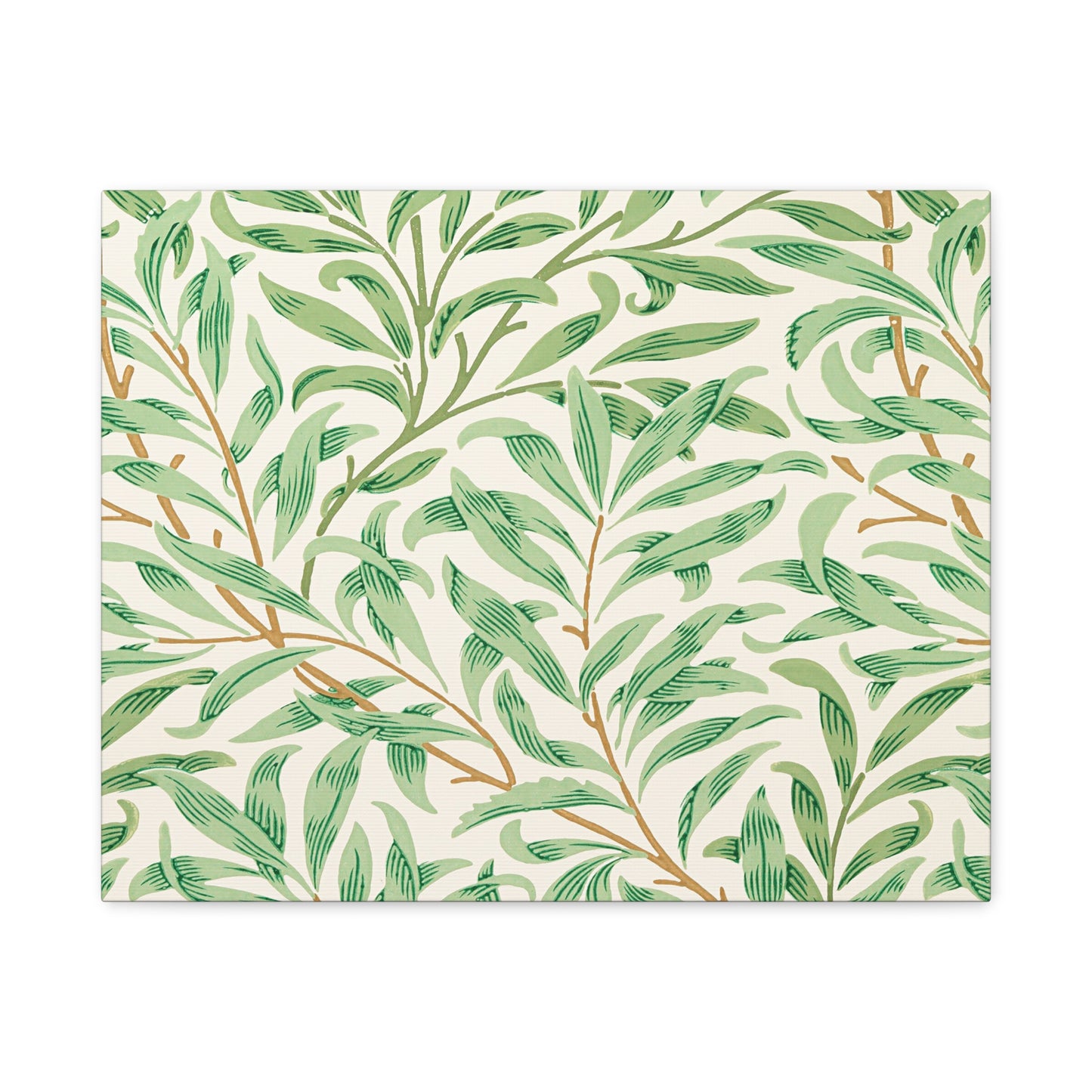 Willow Boughs Canvas Art Print - Multiple Sizing Options - Botanical Wall Art, Leafy Decor, Nature-Inspired Canvas, Modern Home Decor, Gift for Nature Lovers, Housewarming Gift