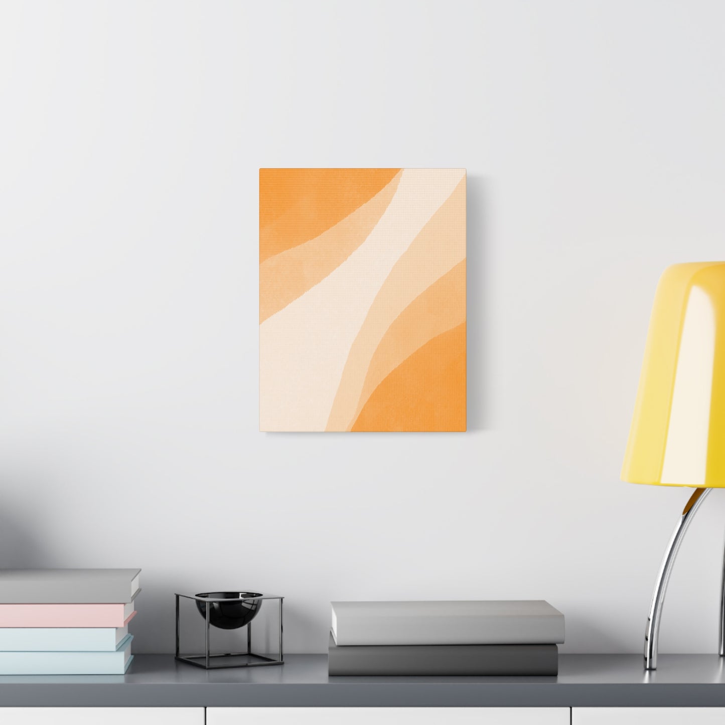Orange Creamsicle Canvas Wall Art Print - Multiple Sizing Options - Modern Abstract Canvas Art Print for Home Decor, Orange Color Palette, Gift Idea for Art Lovers