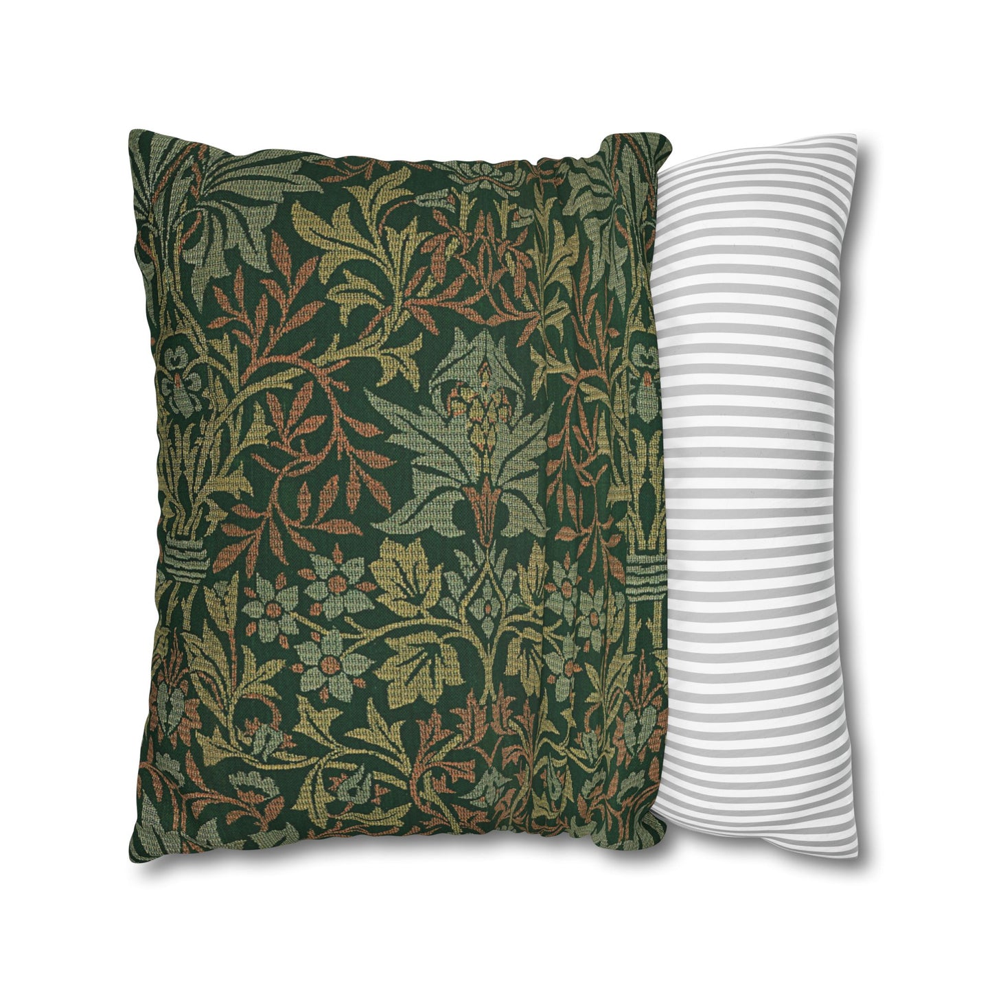 Flower Garden Printed Square Pillow Cover (no insert) - Multiple Sizes (14"x14", 16"x16", 18"x18", 20"x20"), Includes zipper closure
