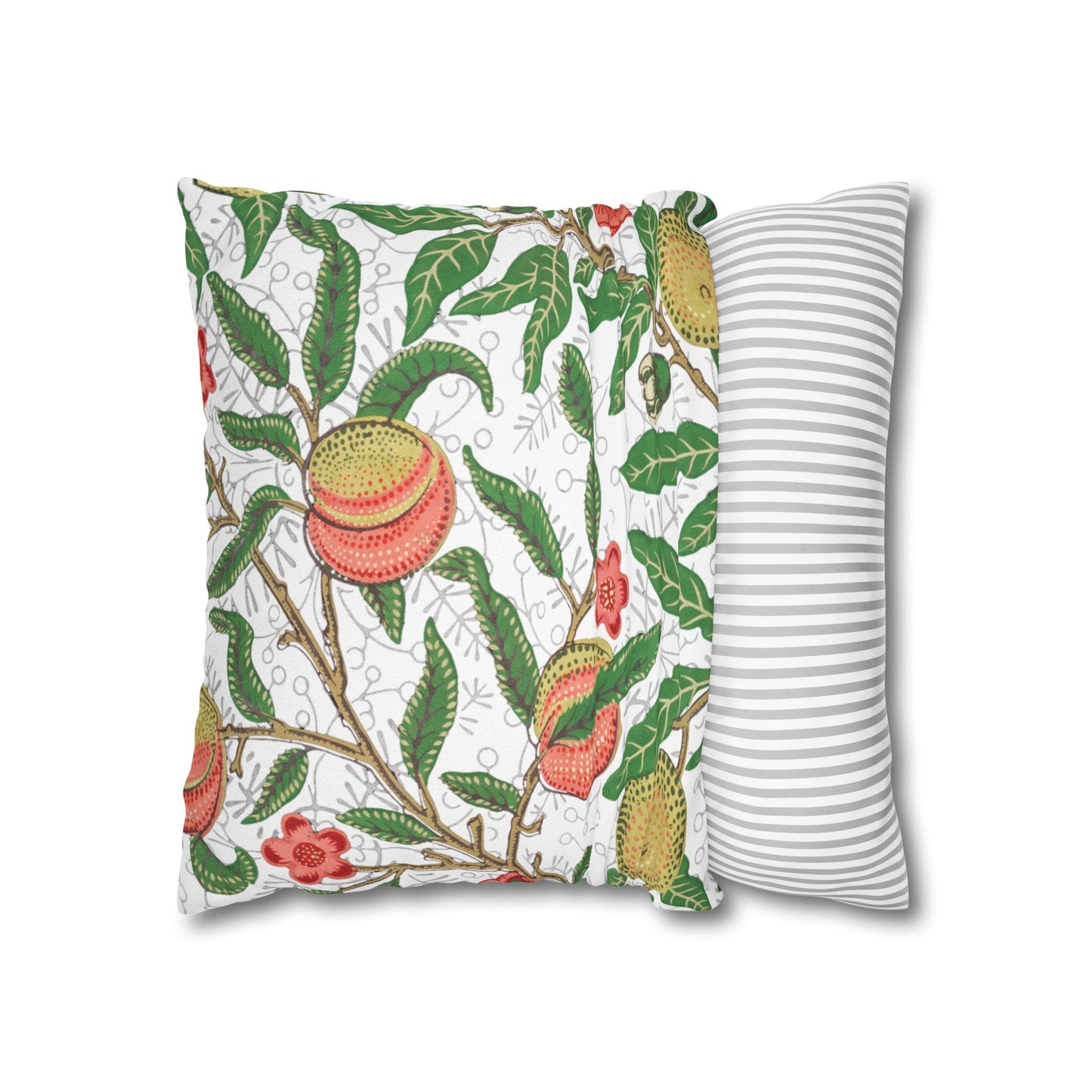 Lemon Verbena Printed Square Pillow Cover (No Insert) - Multiple Sizes (14"x14", 16"x16", 18"x18", 20"x20"), Includes zipper closure