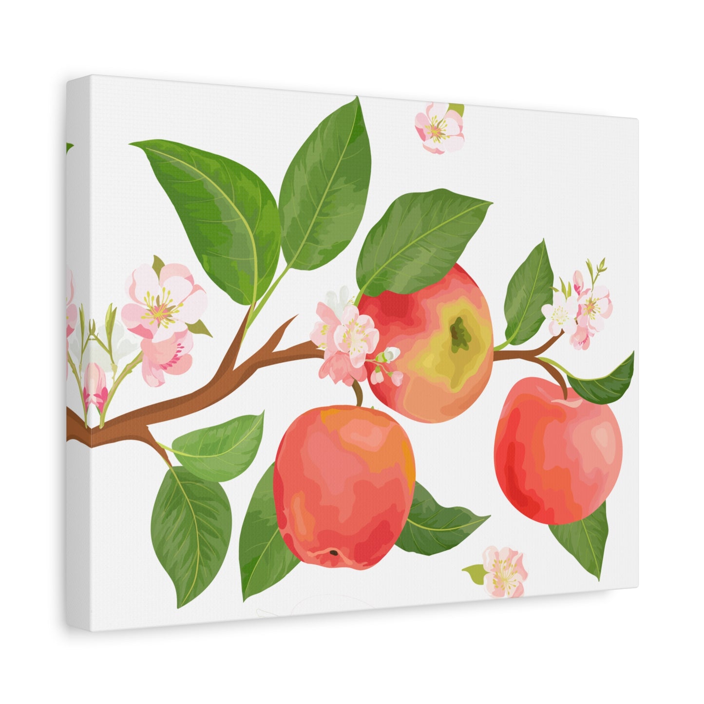 Apple Harvest Canvas Art Print - Multiple Sizing Options- Apple Blossom Canvas Art Print | Floral Wall Decor, Home Decoration, Gift for Nature Lovers, Spring Art