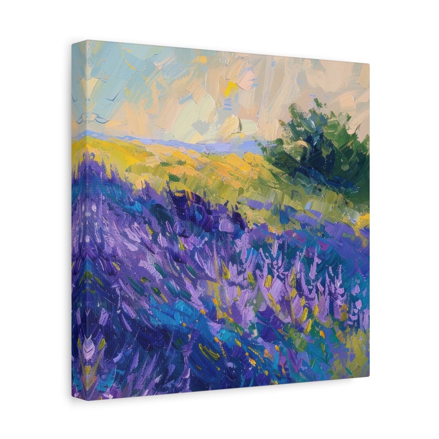 Lavender Fields Canvas Art Print - Multiple Sizing Options - Lavender Fields Canvas Wall Art, Home Gift, Nature Decor, Art for Her