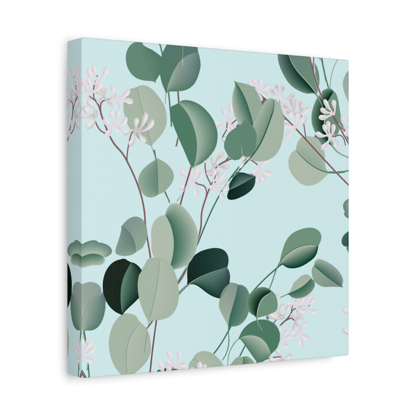 Spa Day Canvas Art Print - Multiple Sizing Options, Eucalyptus Botanical Canvas Wall Art, Nature-Inspired Artwork, Spring Decoration