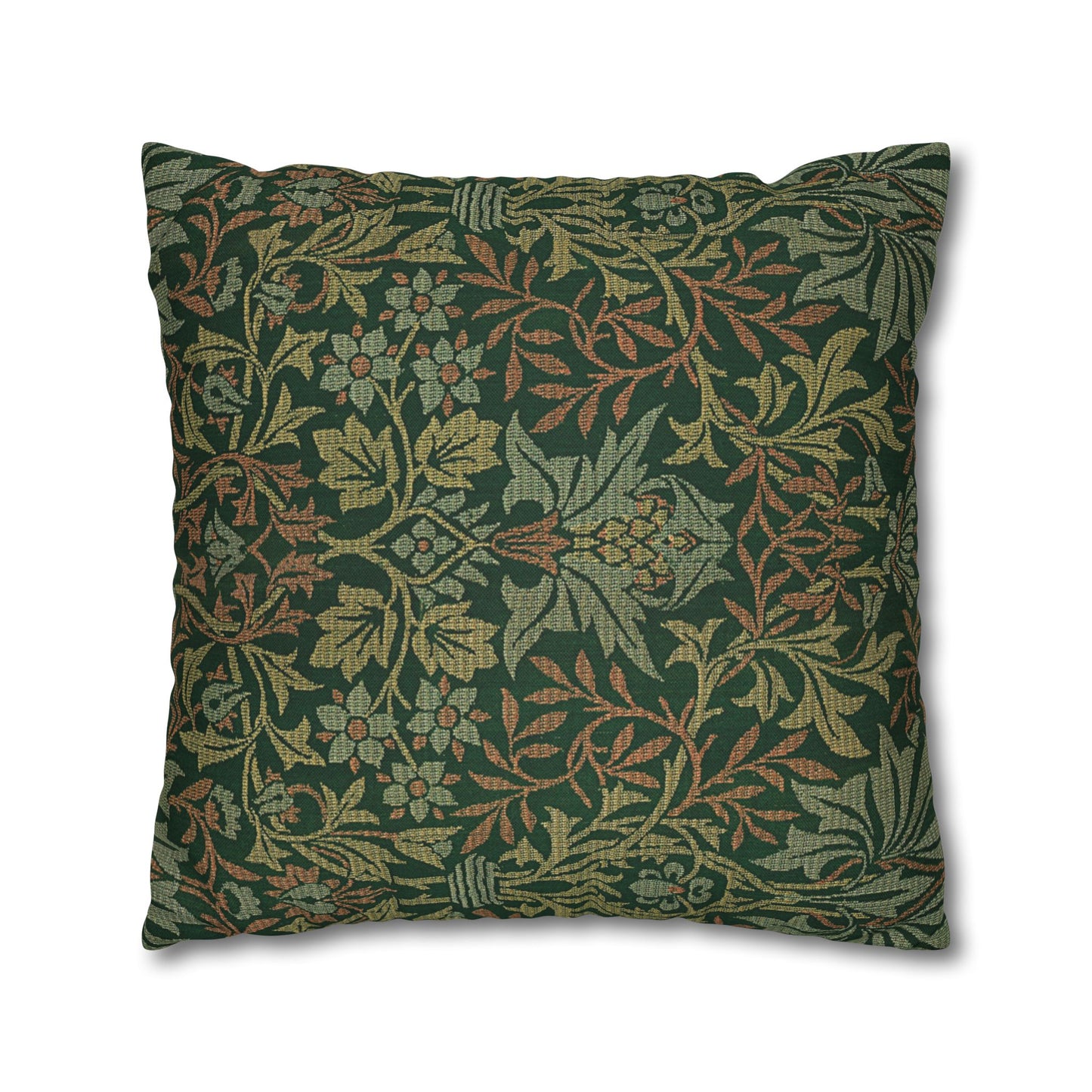 Flower Garden Printed Square Pillow Cover (no insert) - Multiple Sizes (14"x14", 16"x16", 18"x18", 20"x20"), Includes zipper closure