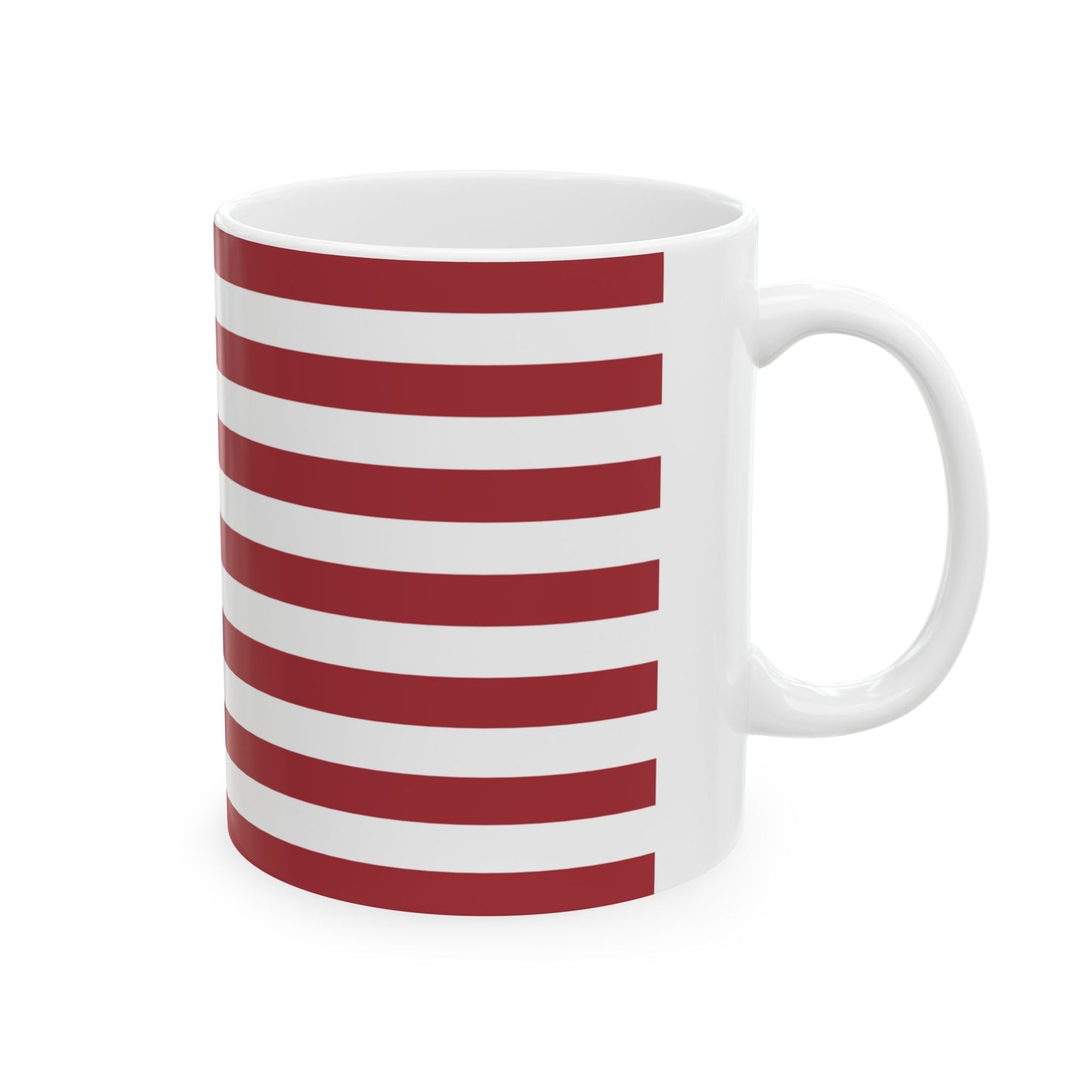 American Flag Mug - 11 oz. & 15 oz. size options - Patriotic Ceramic Mug | USA Flag Design for Coffee Lovers, 4th of July Gift, Home Decor, Tea Drinkware, Independence Day Celebration