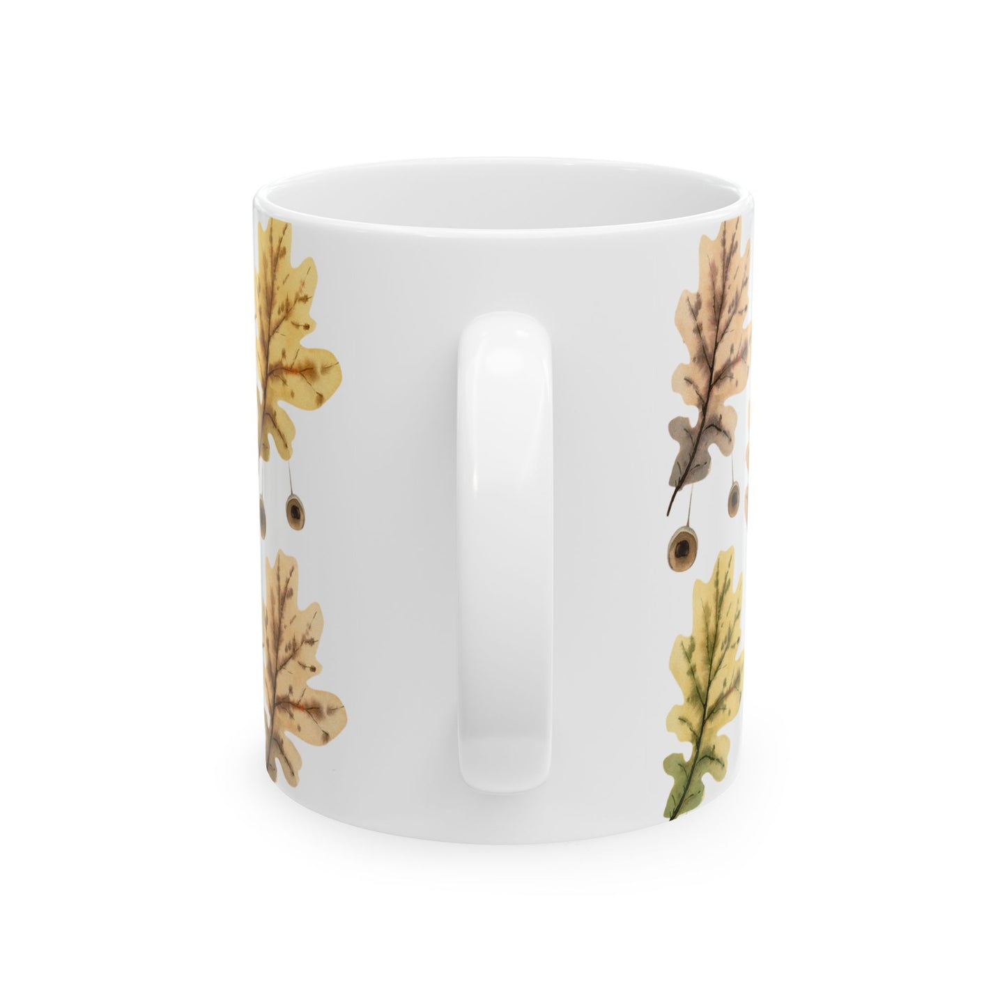 Oak Leaves Ceramic Mug - 11 oz. & 15 oz. options