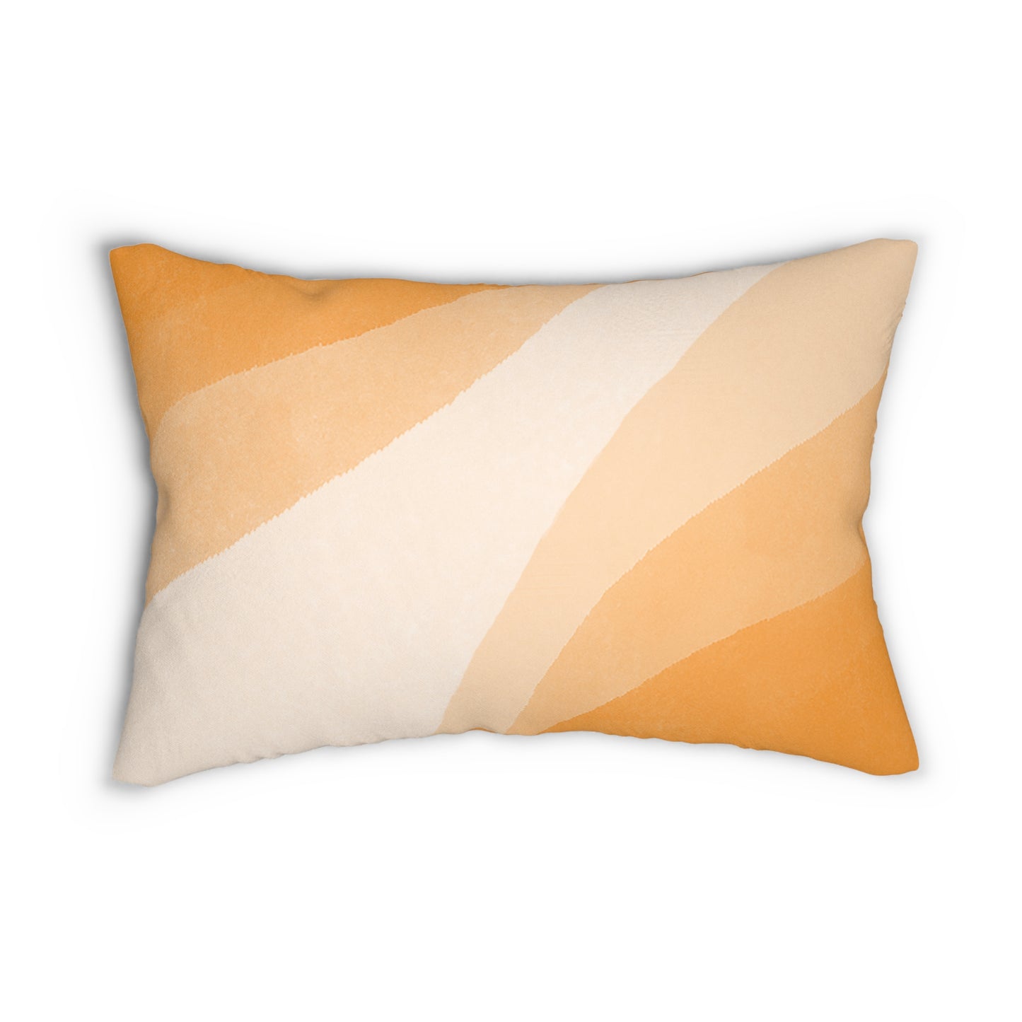 Orange Creamsicle Printed Lumbar Pillow with Insert (20" x 14") - Includes insert and zipper closure