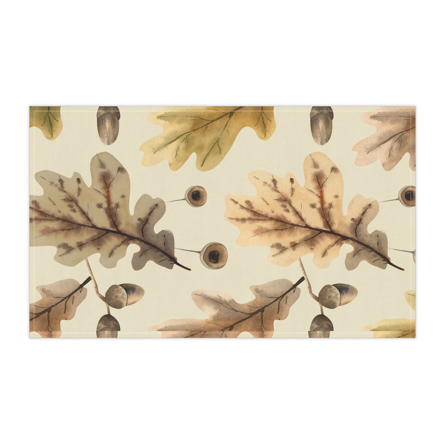 Oak Leaves Printed Tea Towels - 100% Cotton Twill, 18" x 30"