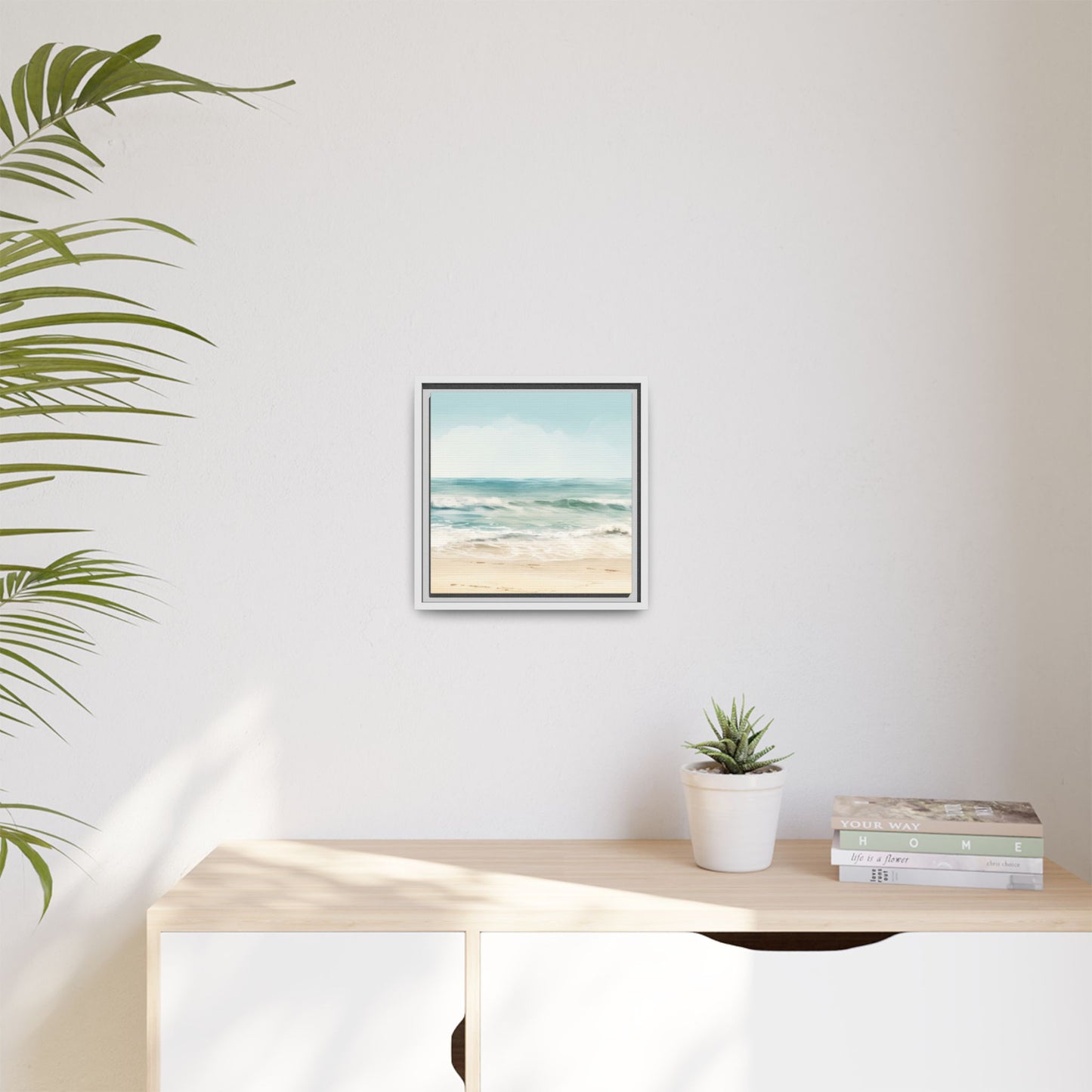 Ocean Breeze Framed Matte Canvas Art - Multiple Frame Color & Size Options