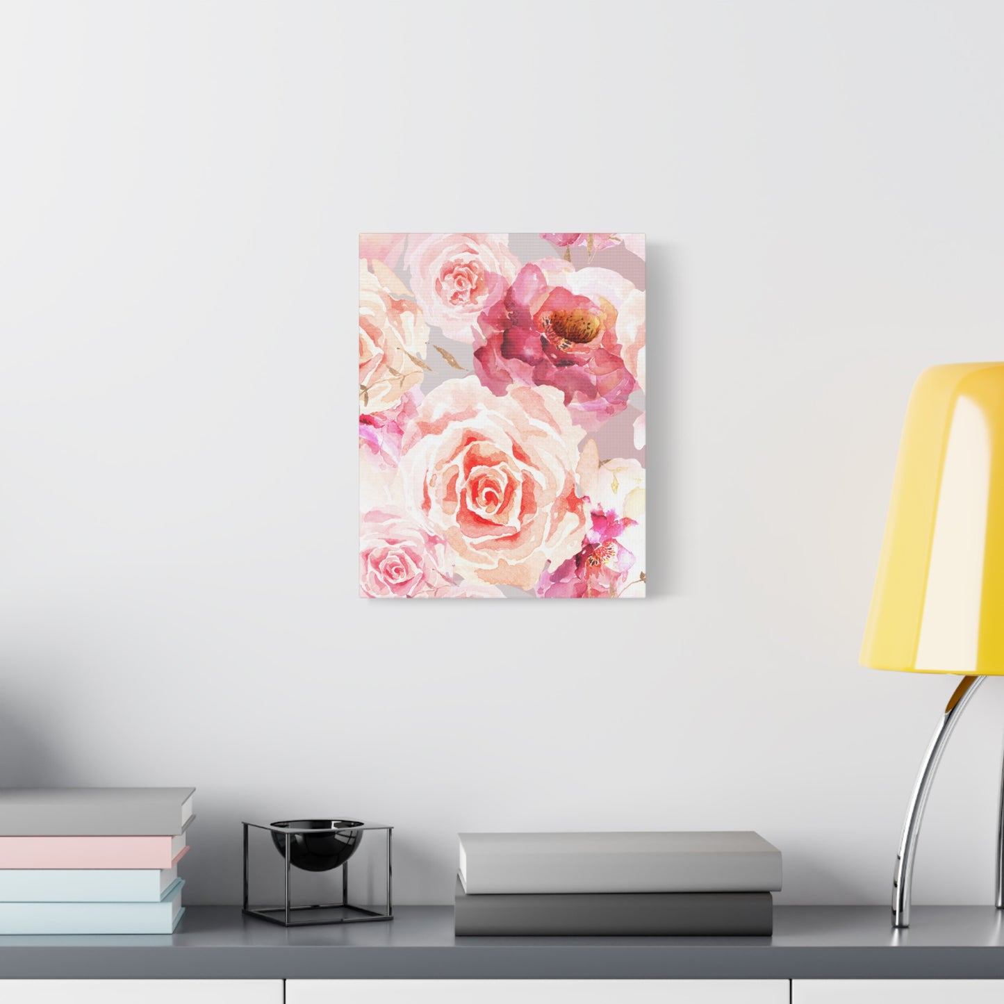 Bohemian Rose Canvas Wall Art Print - Multiple Sizing Options - Floral Canvas Wall Art, Beautiful Rose Blossom Decor, Home Decoration, Gift for Her, Wedding Present, Art for Living Room