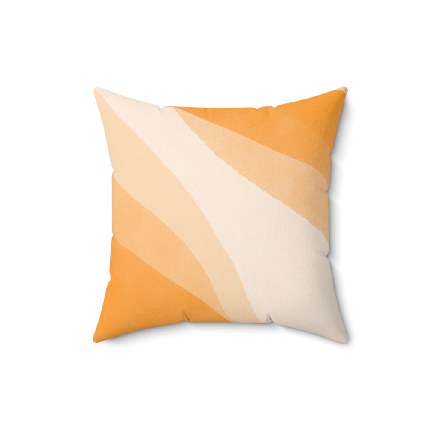 Orange Creamsicle Printed Square Pillow Cover with Insert - Multiple Sizes (14"x14", 16"x16", 18"x18", 20"x20"), Includes insert and zipper closure