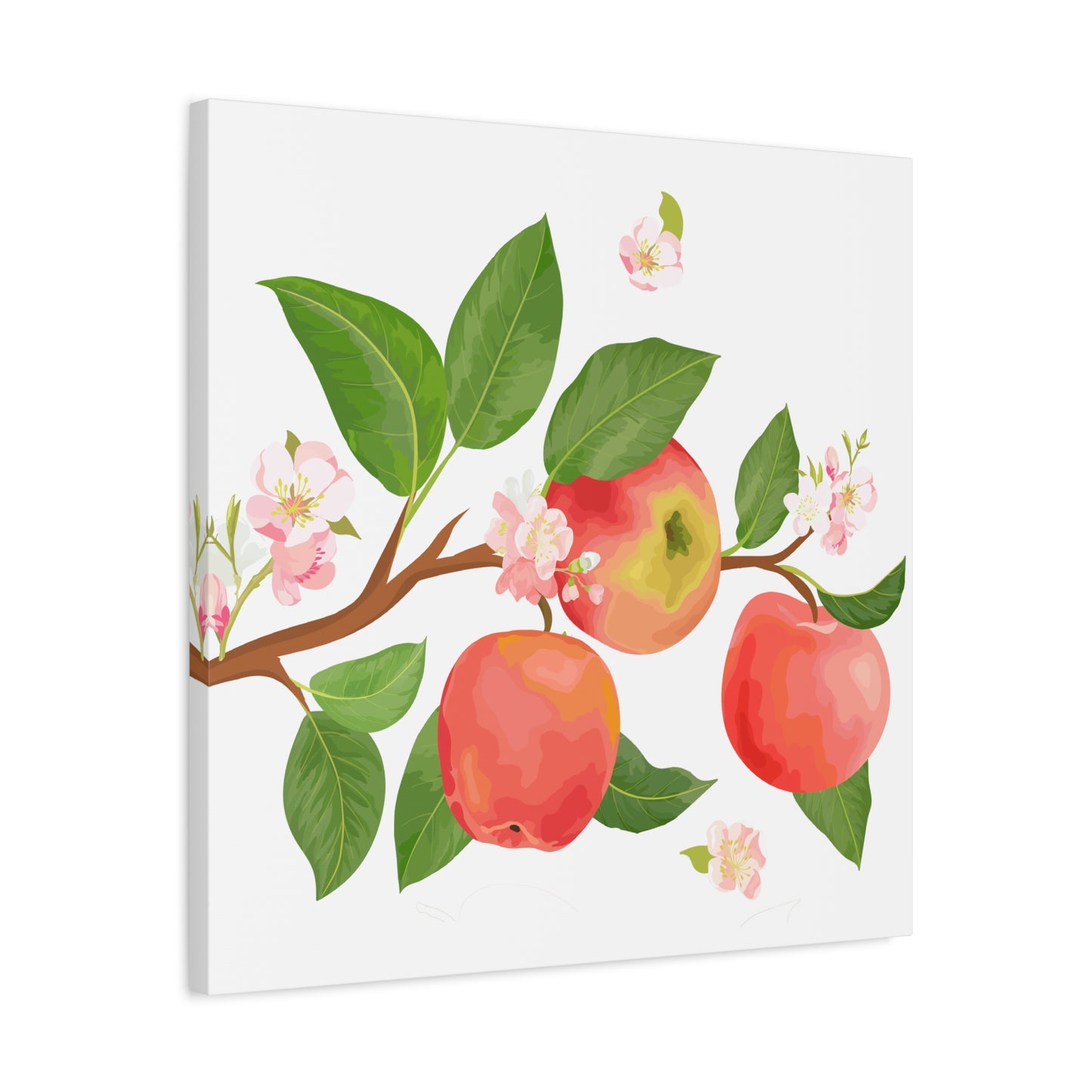 Apple Harvest Canvas Art Print - Multiple Sizing Options- Apple Blossom Canvas Art Print | Floral Wall Decor, Home Decoration, Gift for Nature Lovers, Spring Art