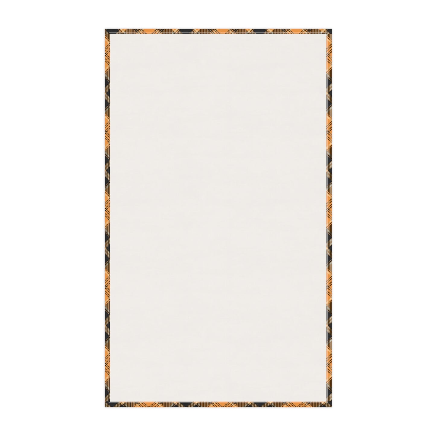 Halloween Plaid Tea Towels 18" x 30" - Halloween Tea Towels, Fall Home Accents, Fall Hostess Gift, Black & Orange Tea Towels, Halloween Kitchen Towels - Price for 1 towel