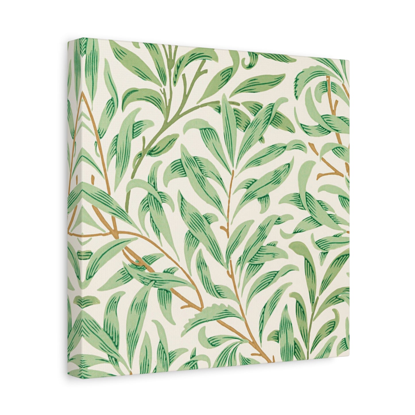 Willow Boughs Canvas Art Print - Multiple Sizing Options - Botanical Wall Art, Leafy Decor, Nature-Inspired Canvas, Modern Home Decor, Gift for Nature Lovers, Housewarming Gift