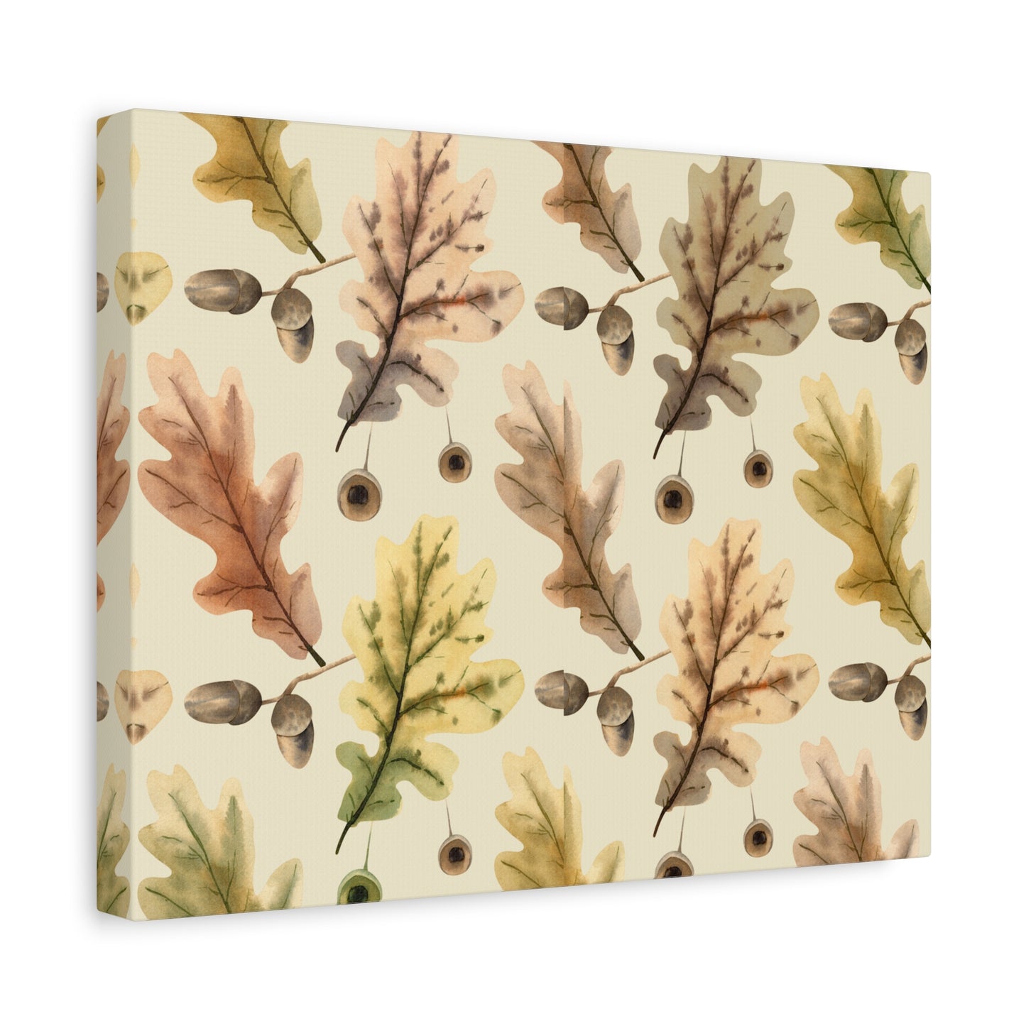 Oak Leaves Canvas Art Print - Multiple Sizing Options - Autumn Leaf Canvas Wall Art, Thanksgiving / Fall Wall Decor, Nature-Inspired Home Decor, Gift for Nature Lovers