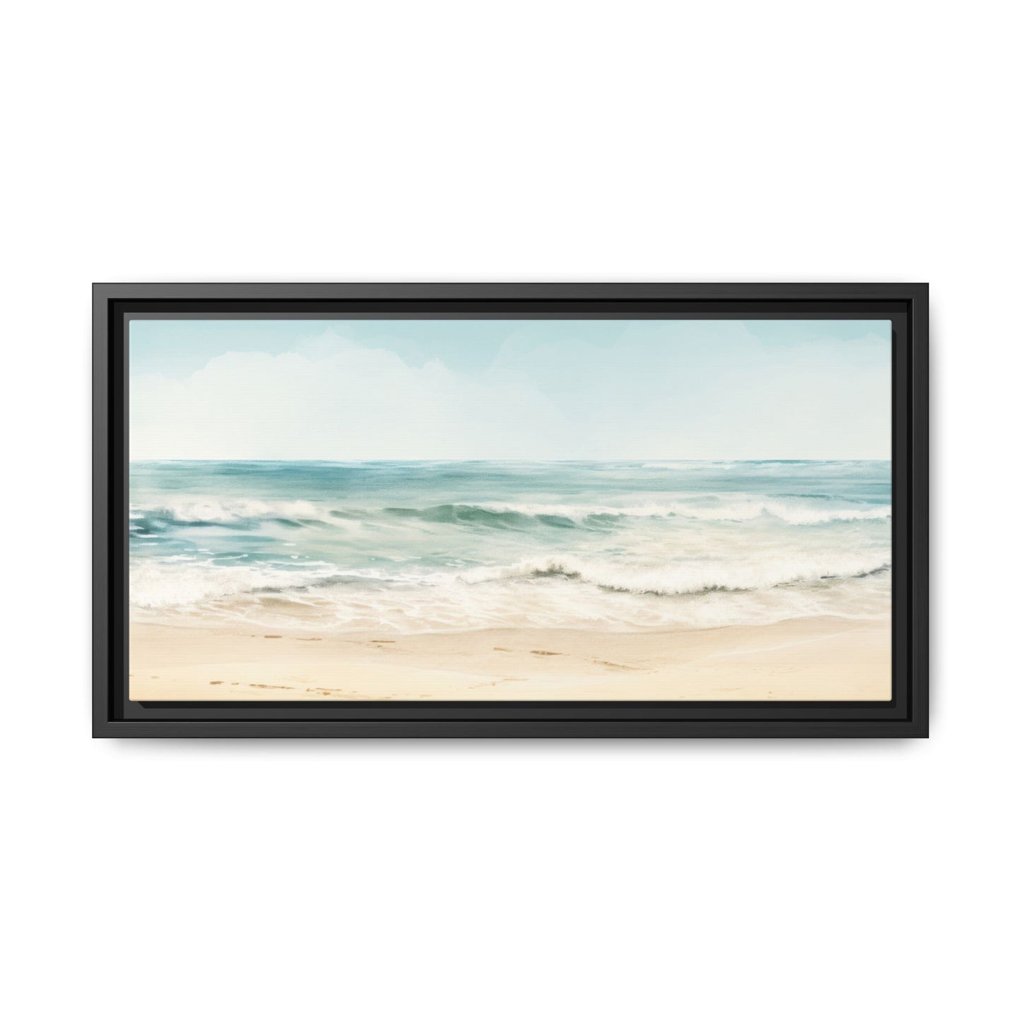 Ocean Breeze Framed Matte Canvas Art - Multiple Frame Color & Size Options
