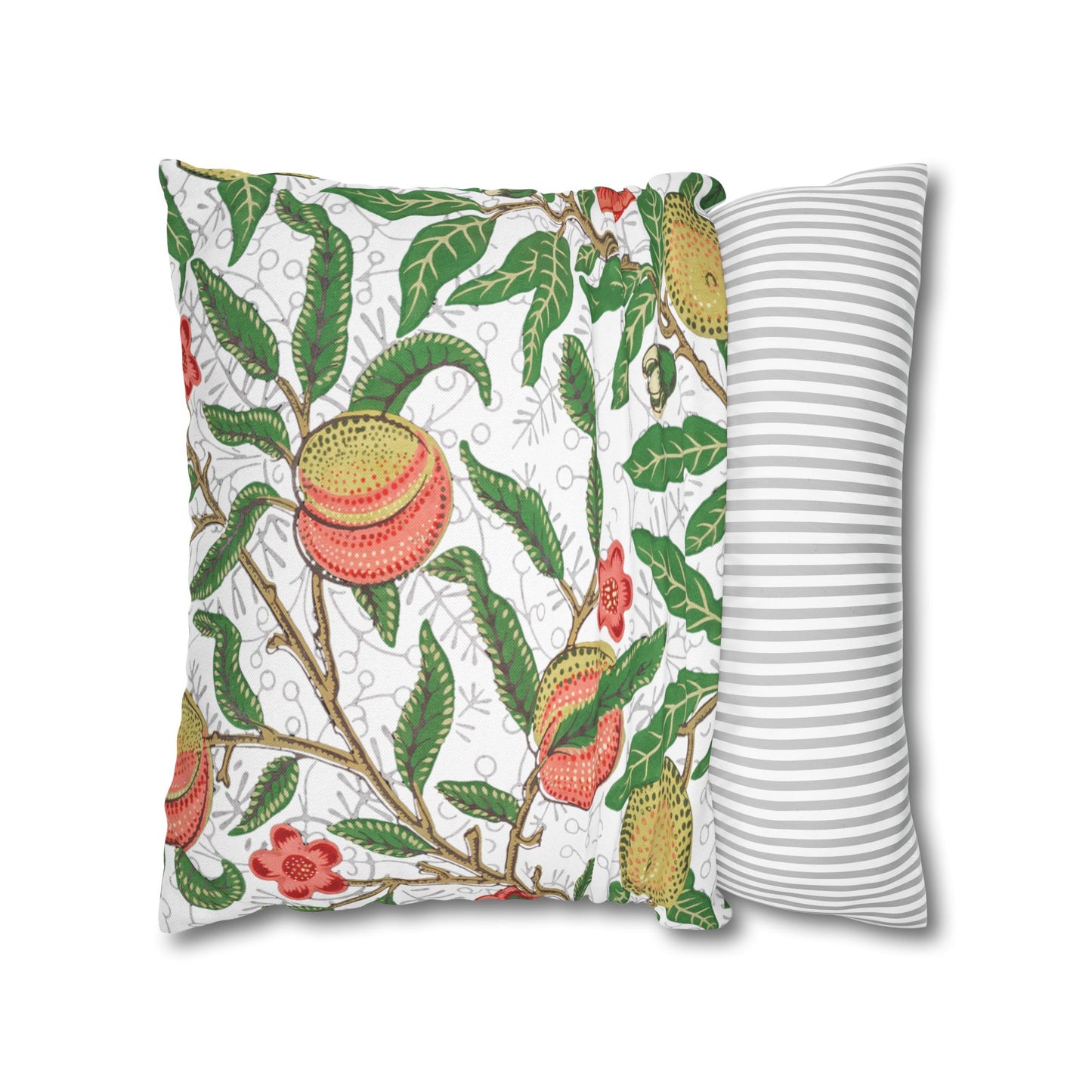 Lemon Verbena Printed Square Pillow Cover (No Insert) - Multiple Sizes (14"x14", 16"x16", 18"x18", 20"x20"), Includes zipper closure