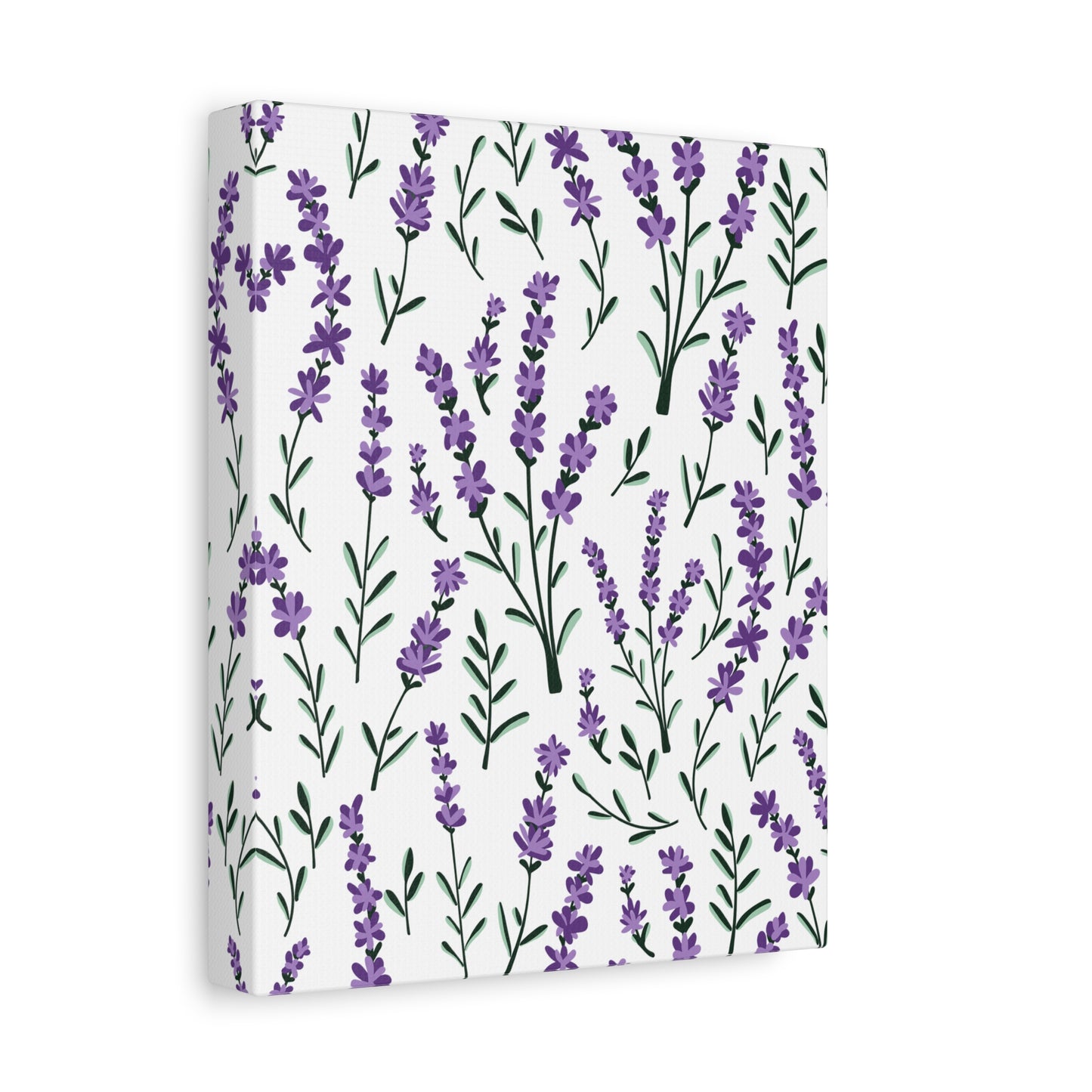 Lavender White Canvas Art Print - Multiple Sizing Options - Lavender Floral Canvas Wall Art, Lavender Home Decor, Gift for Her, Nature-Inspired Art