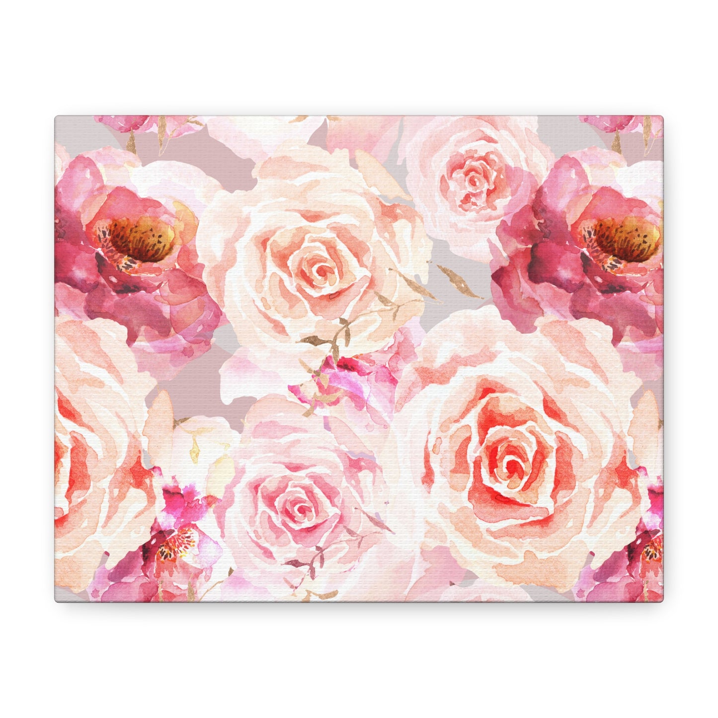Bohemian Rose Canvas Wall Art Print - Multiple Sizing Options - Floral Canvas Wall Art, Beautiful Rose Blossom Decor, Home Decoration, Gift for Her, Wedding Present, Art for Living Room