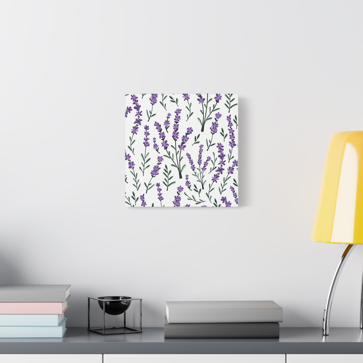 Lavender White Canvas Art Print - Multiple Sizing Options - Lavender Floral Canvas Wall Art, Lavender Home Decor, Gift for Her, Nature-Inspired Art