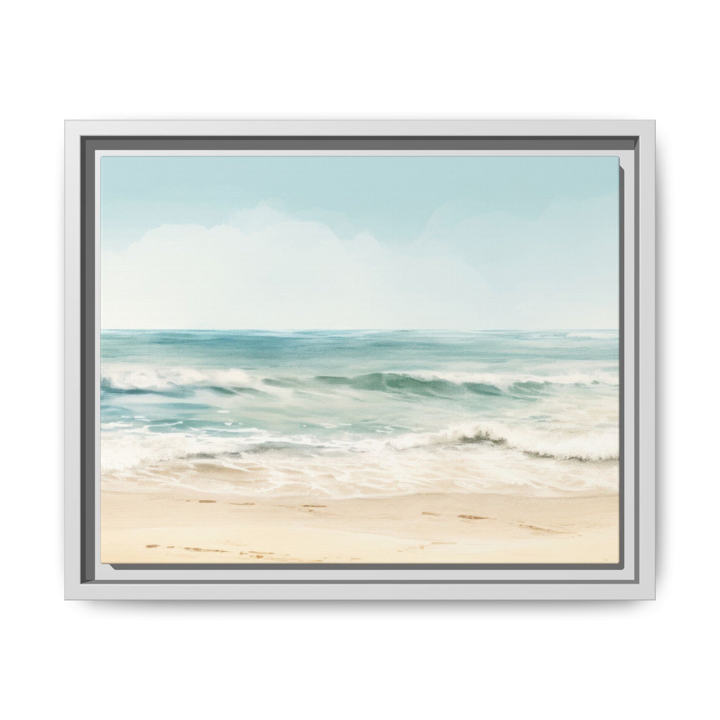 Ocean Breeze Framed Matte Canvas Art - Multiple Frame Color & Size Options