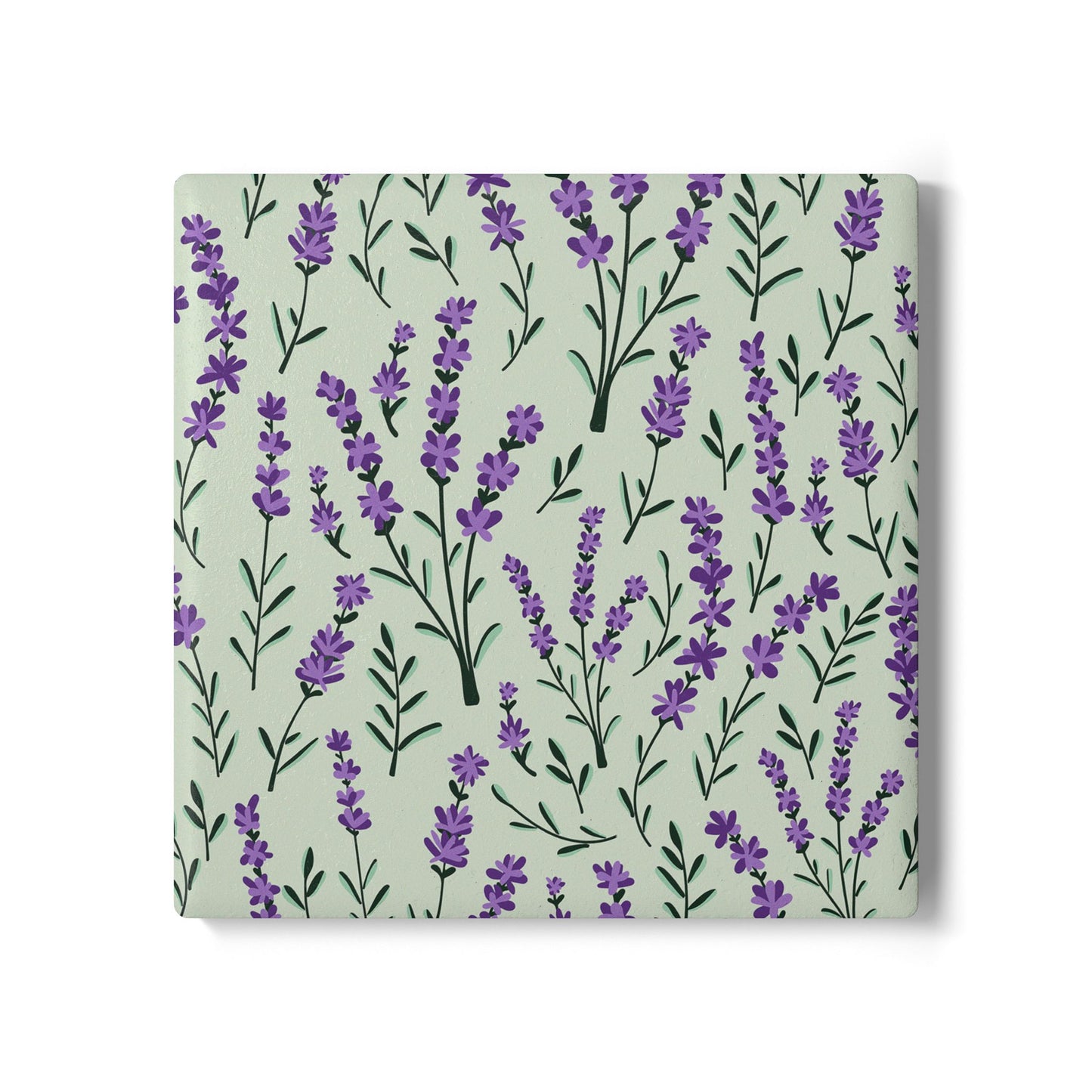 Lavender Sage - Ceramic Tile Coaster, Cork Backed - Round or Square Size Choices, Perfect for Home Decor & Gifts - Priced per coaster