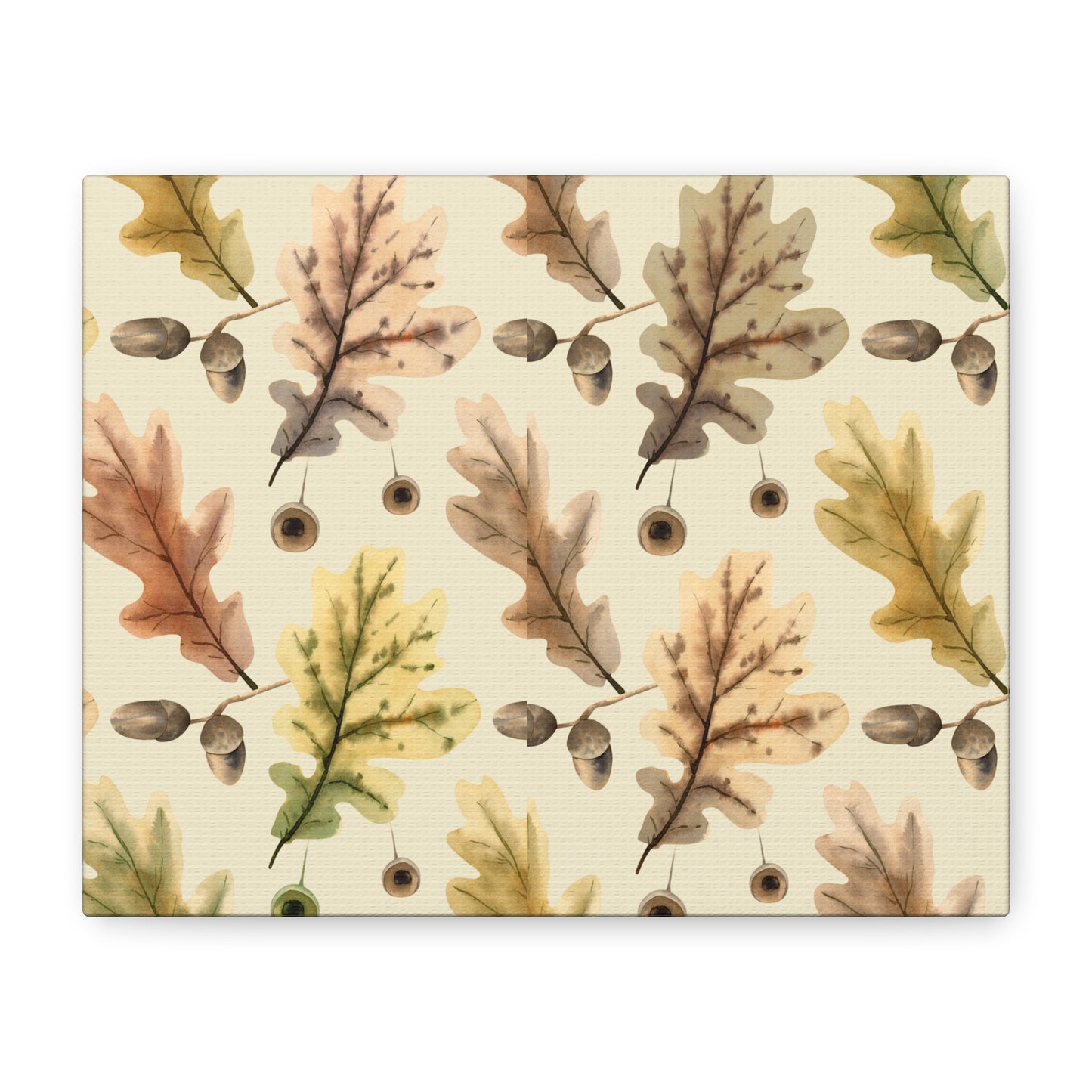 Oak Leaves Canvas Art Print - Multiple Sizing Options - Autumn Leaf Canvas Wall Art, Thanksgiving / Fall Wall Decor, Nature-Inspired Home Decor, Gift for Nature Lovers