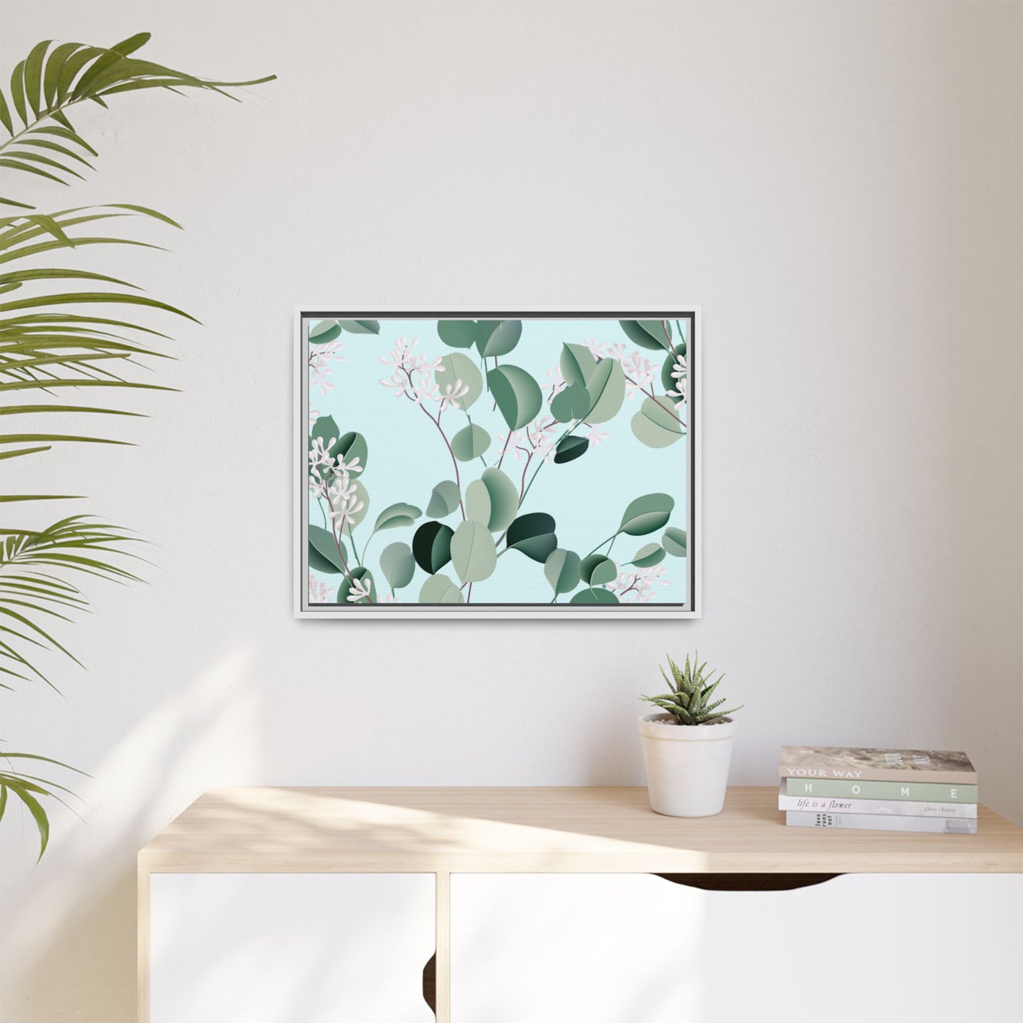 Spa Day Framed Matte Canvas Art - Multiple Frame Colors & Size Options