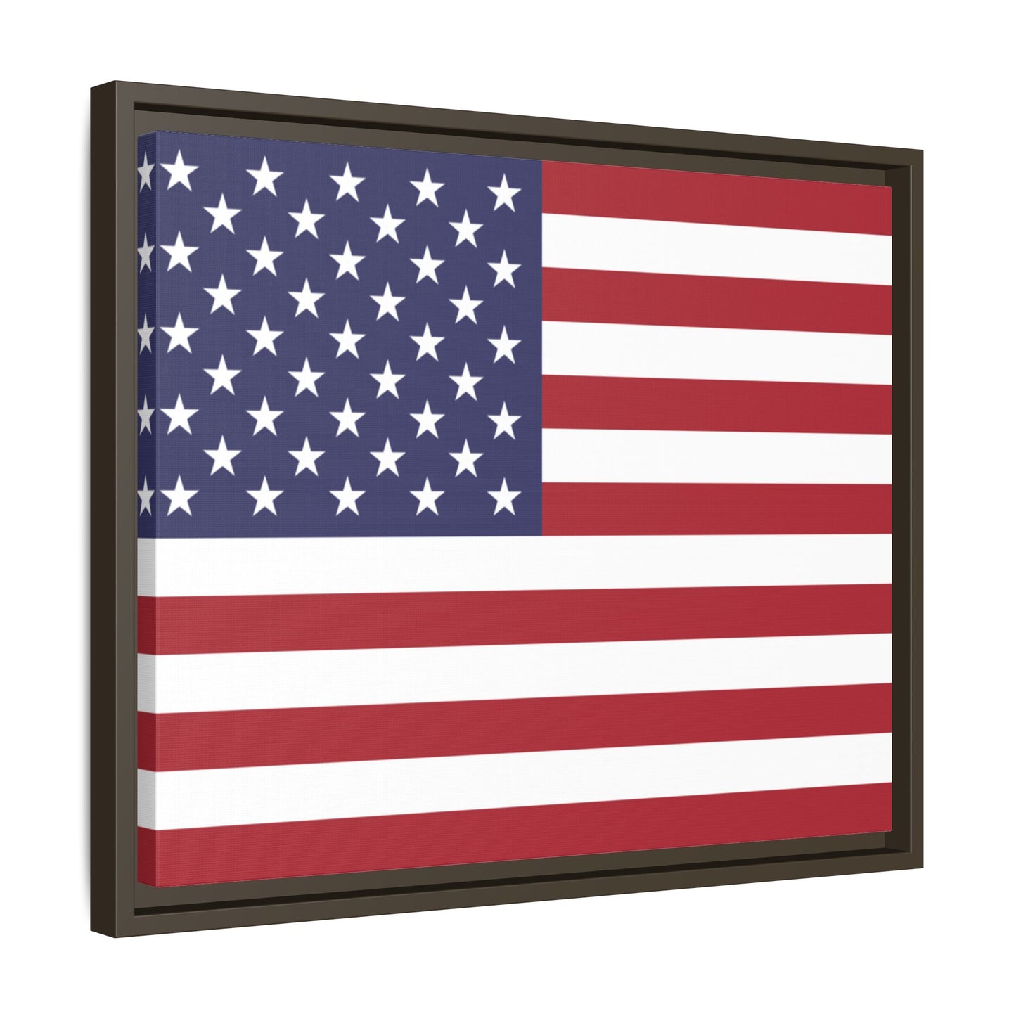 American Flag Framed Canvas Wall Art, Multiple Sizing Options with 1.25" depth - Patriotic Home Decor, USA Flag Artwork, Independence Day Decoration, Gift for Veterans