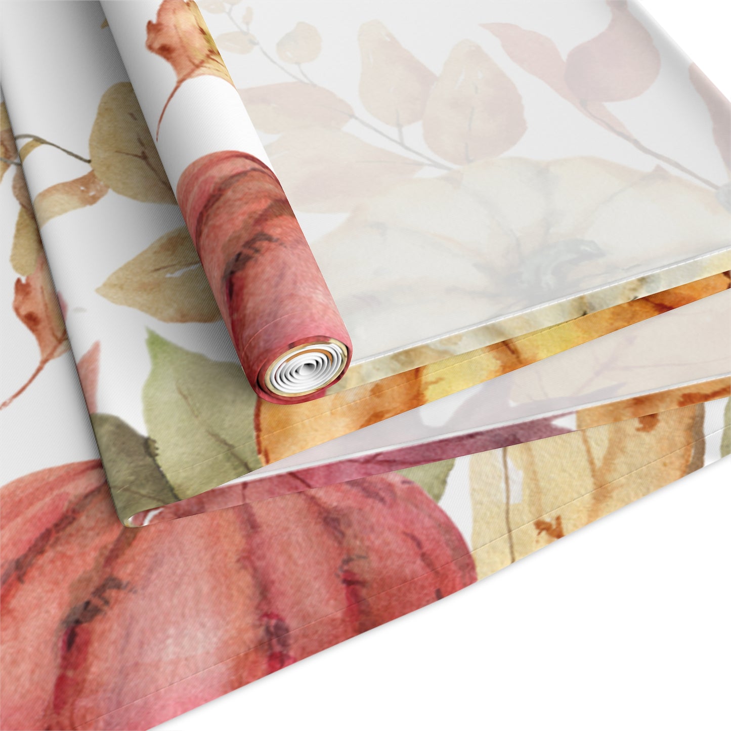 Pumpkins Table Runner - 16" x 72" or 16" x 90" Sizes, Fall Decor Table Runner, Thanksgiving Table Runner, Halloween Table Runner, Fall Home Decor - Cotton Twill or Polyester material choices